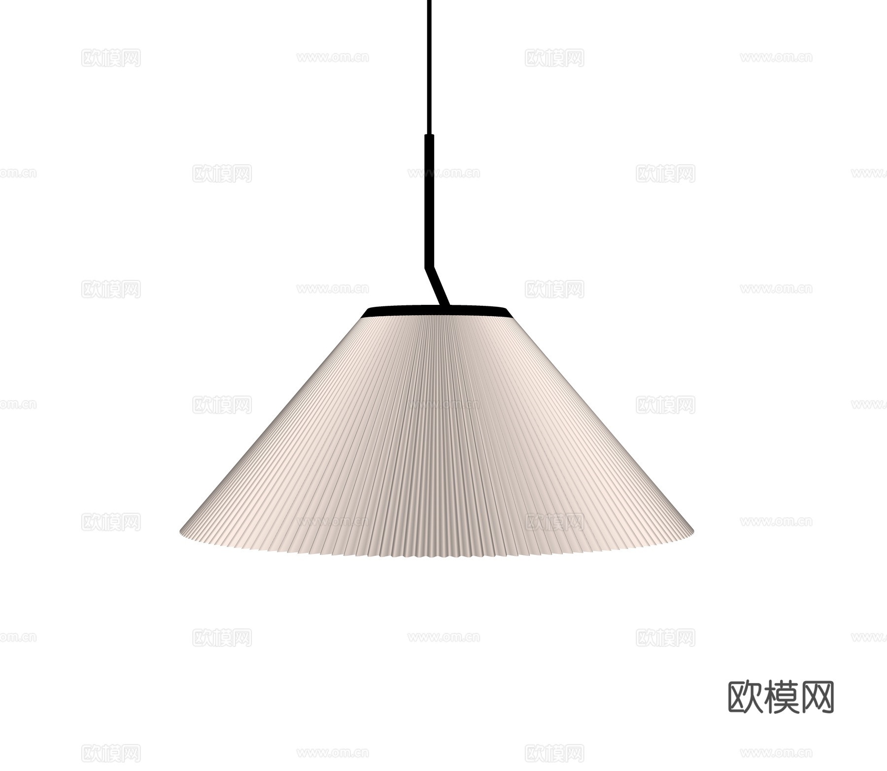 现代吊灯su模型下载（渲染图2）