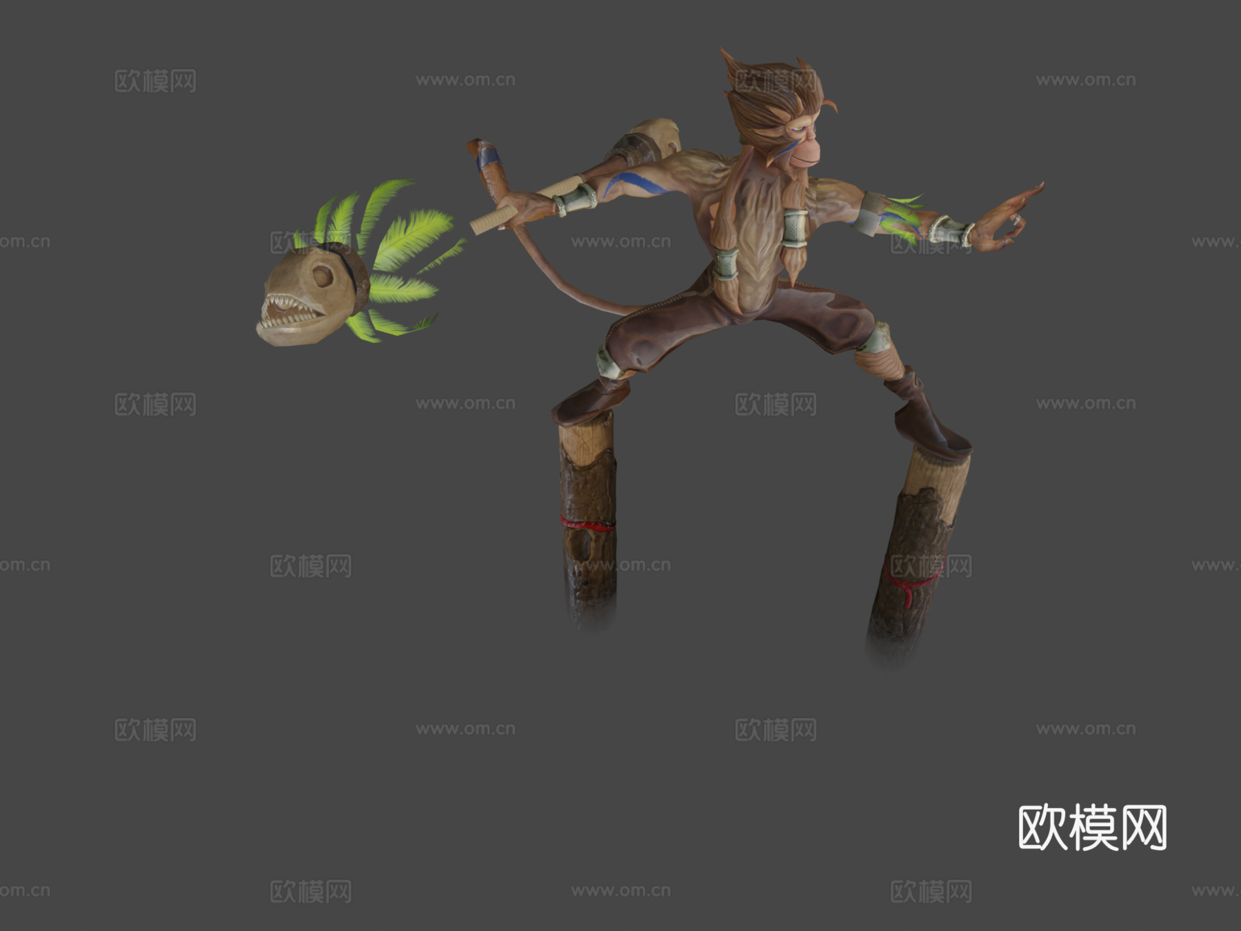 美猴王角色PBRsu模型下载（渲染图8）