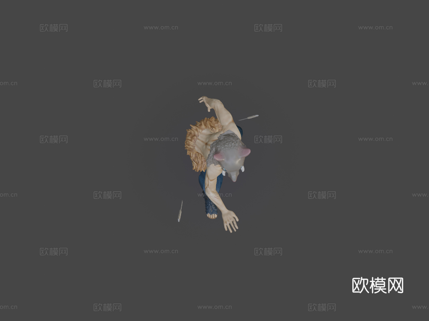 嘴平伊之助su模型