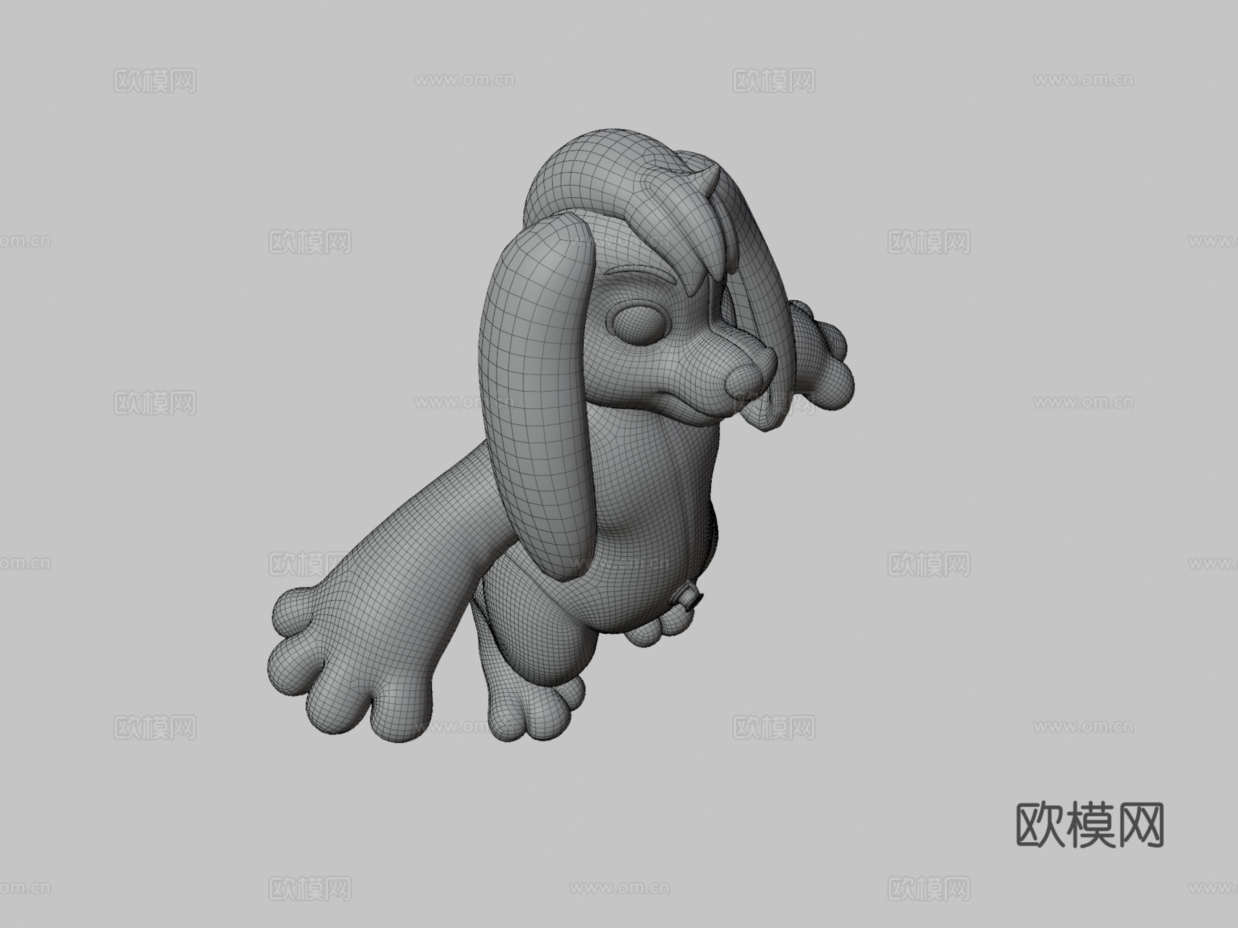 充气兔子芬利委托su模型