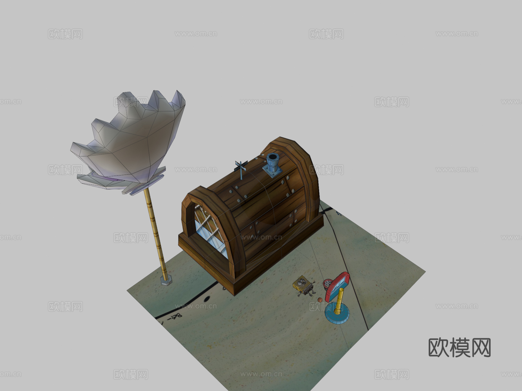 海绵宝宝动画月度清理版su模型