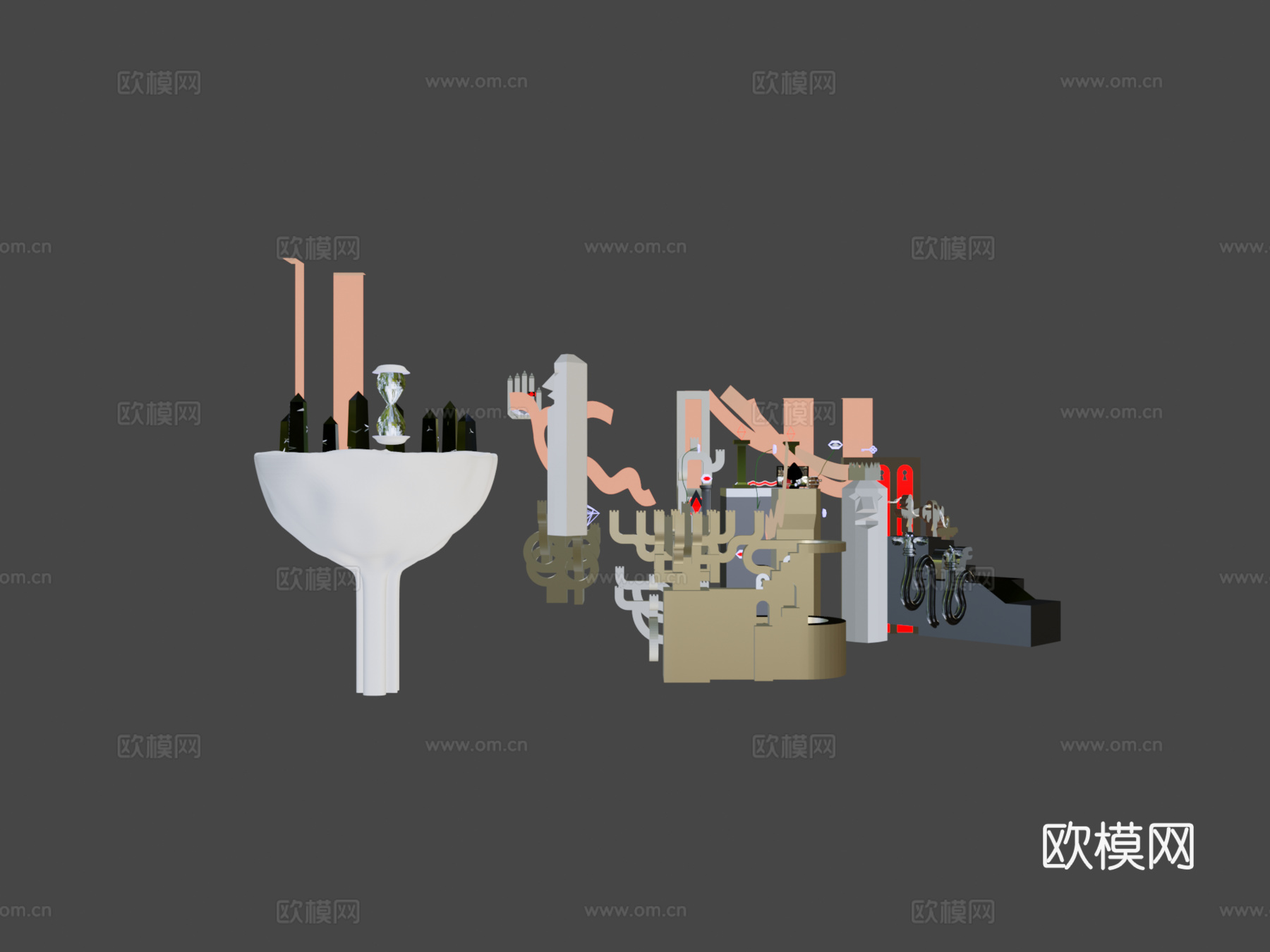 风洞全动画su模型