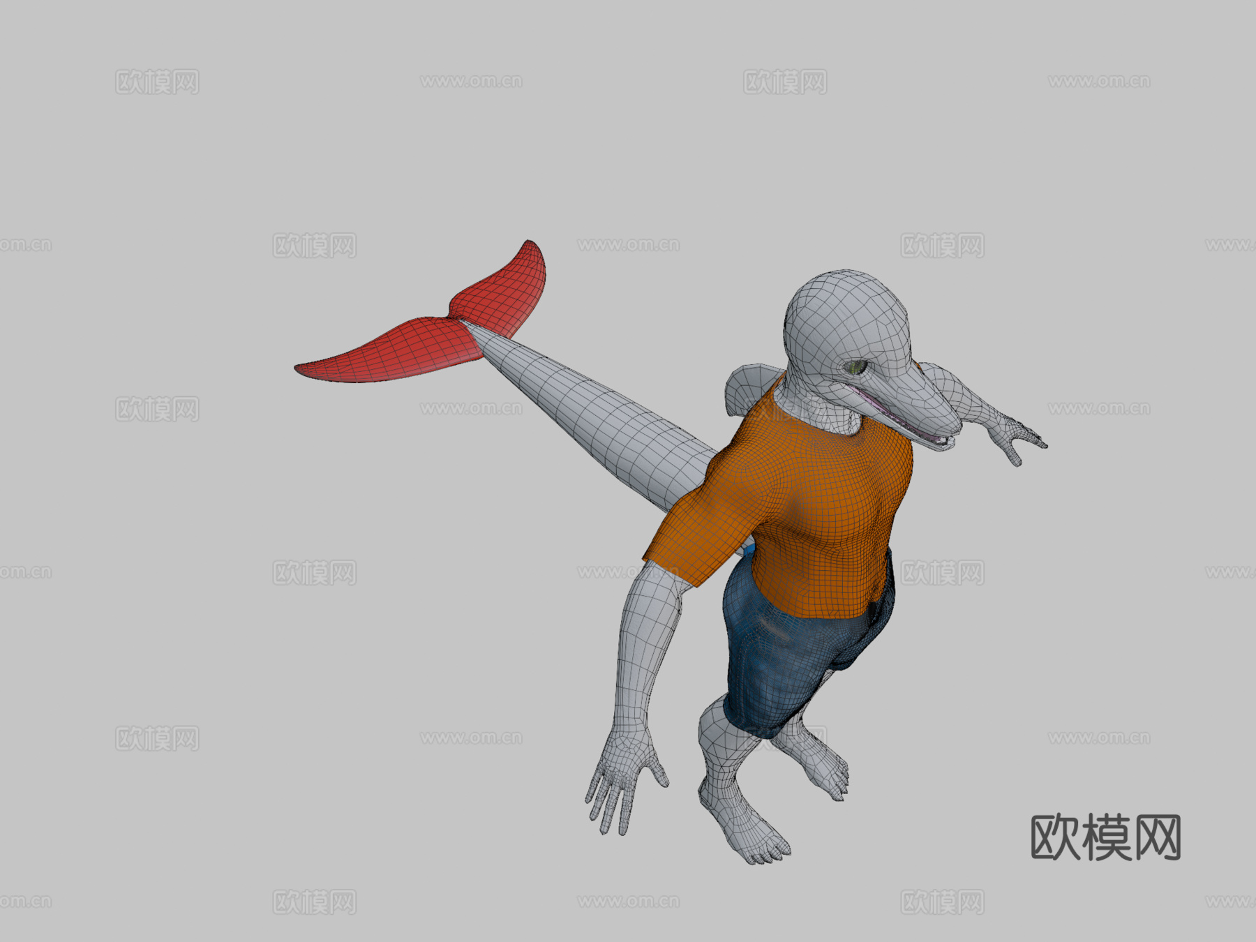 海豚格雷格su模型下载（渲染图2）