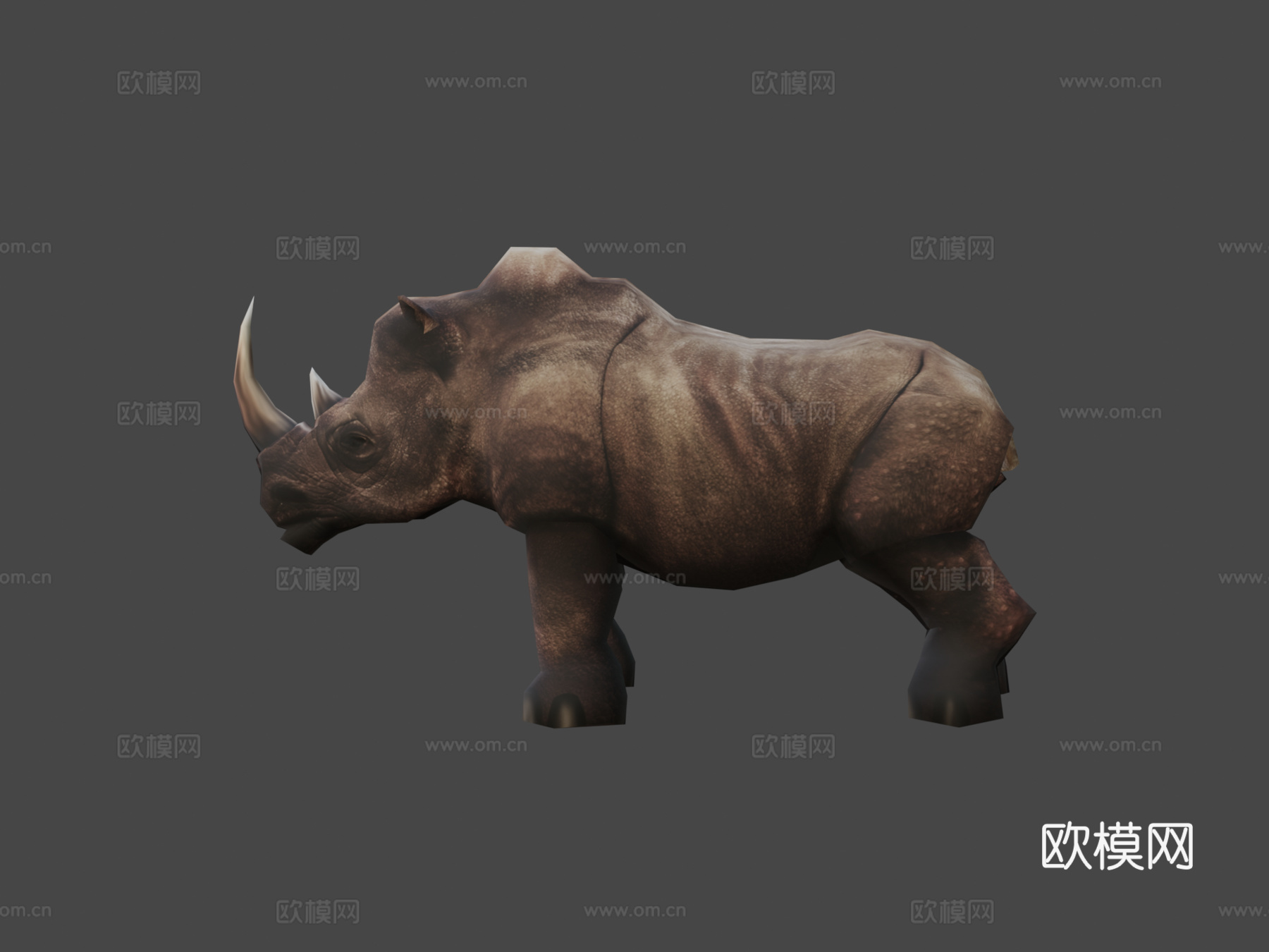 RT幻想坐骑犀牛su模型