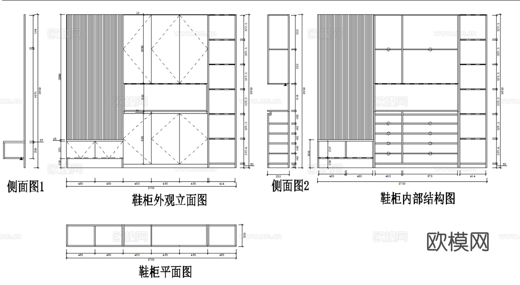 玄关柜 鞋柜 入户玄关 餐边柜 柜子 定制鞋柜 定制玄关柜cad施工图下载（渲染图7）