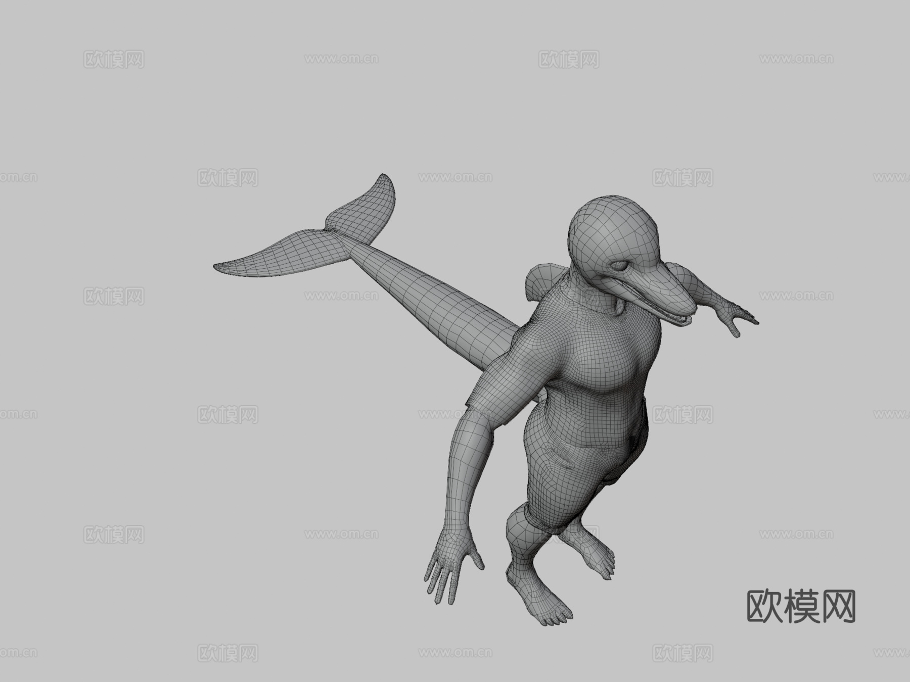 海豚格雷格su模型下载（渲染图3）