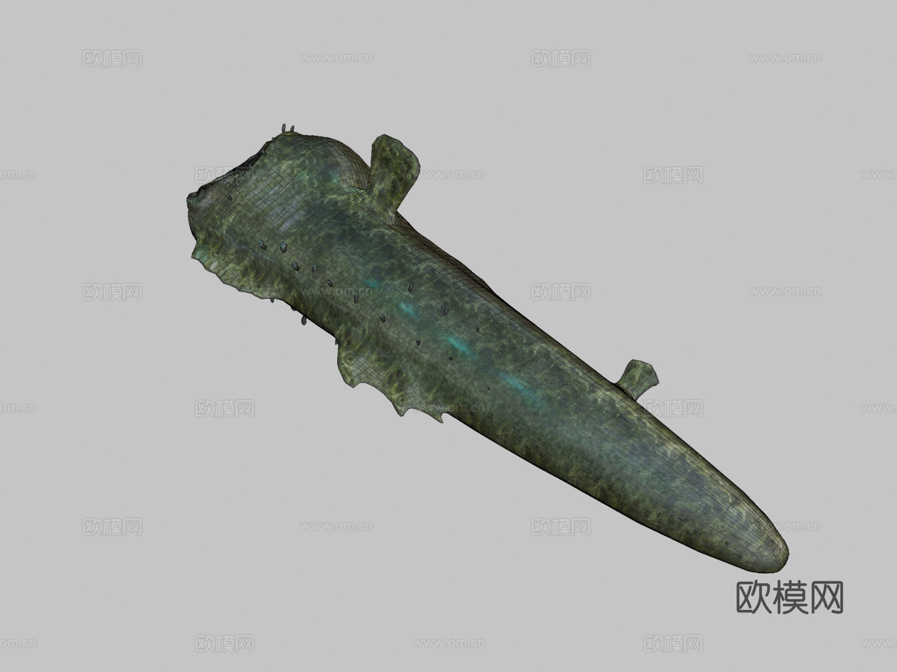 怪兽鱼su模型下载（渲染图2）