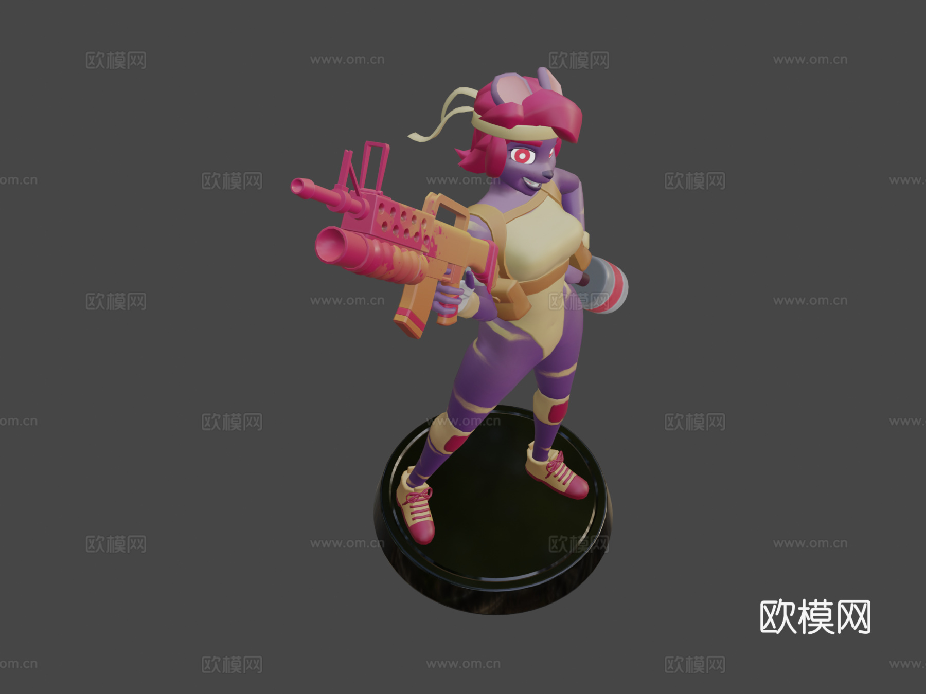 狗狗女孩su模型