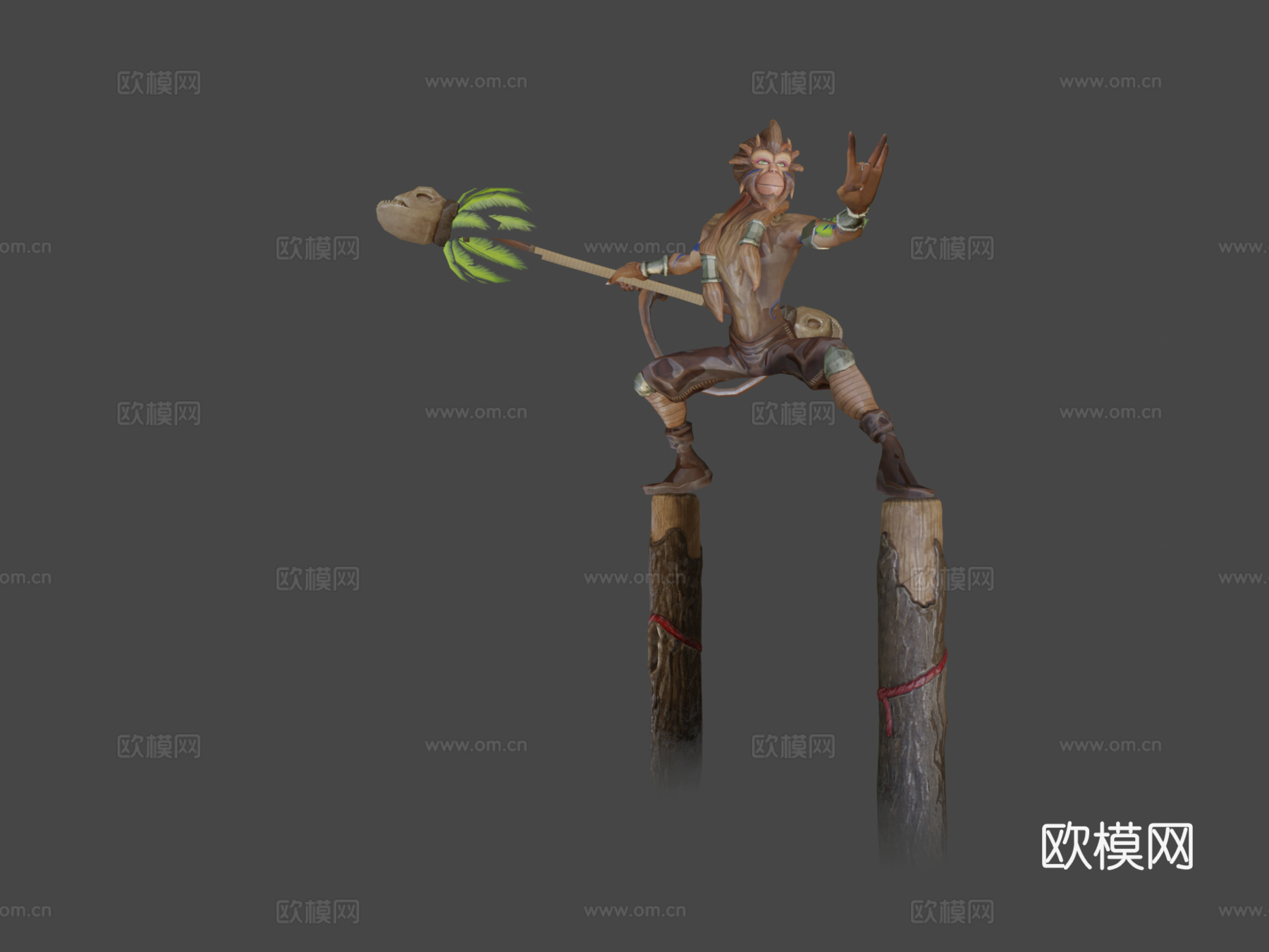 美猴王角色PBRsu模型下载（渲染图7）