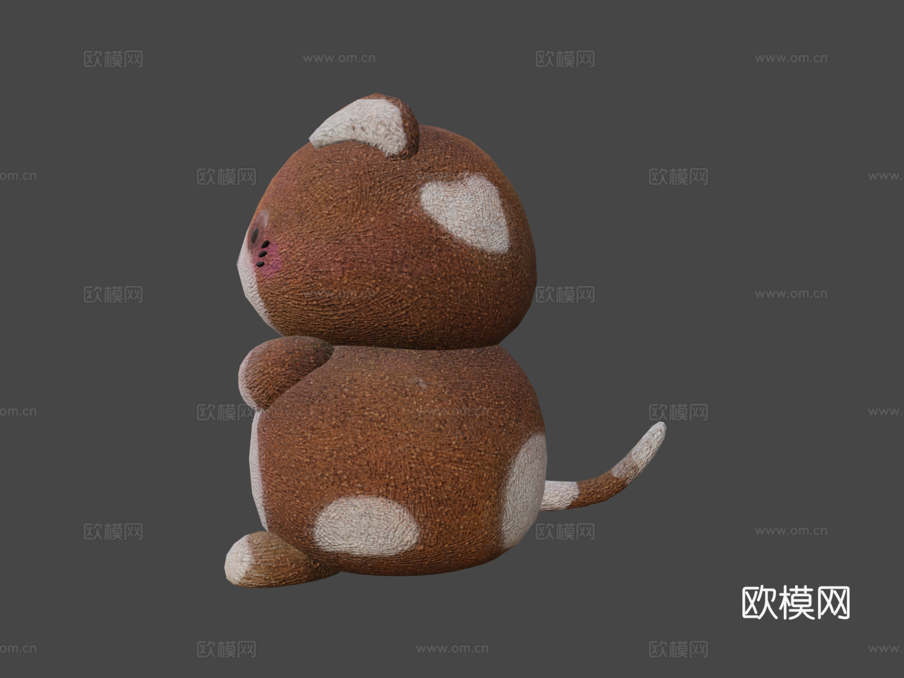 可爱胖狗su模型