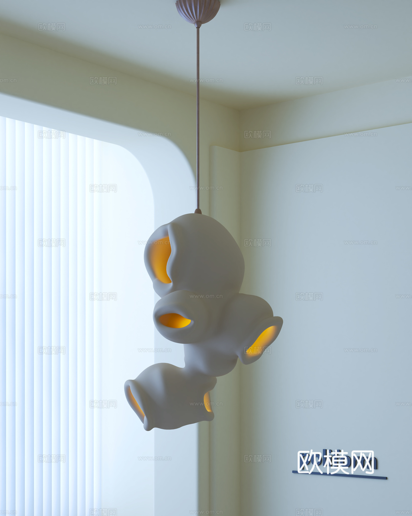 诧寂吊灯su模型