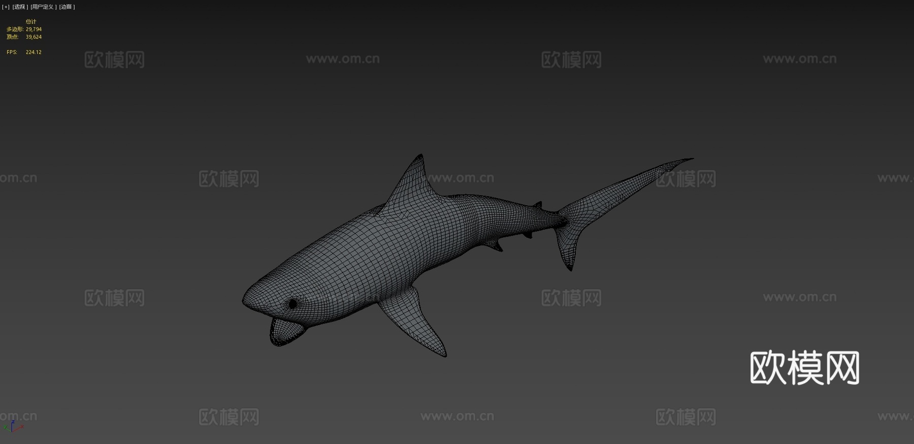鲨鱼su模型下载（渲染图4）