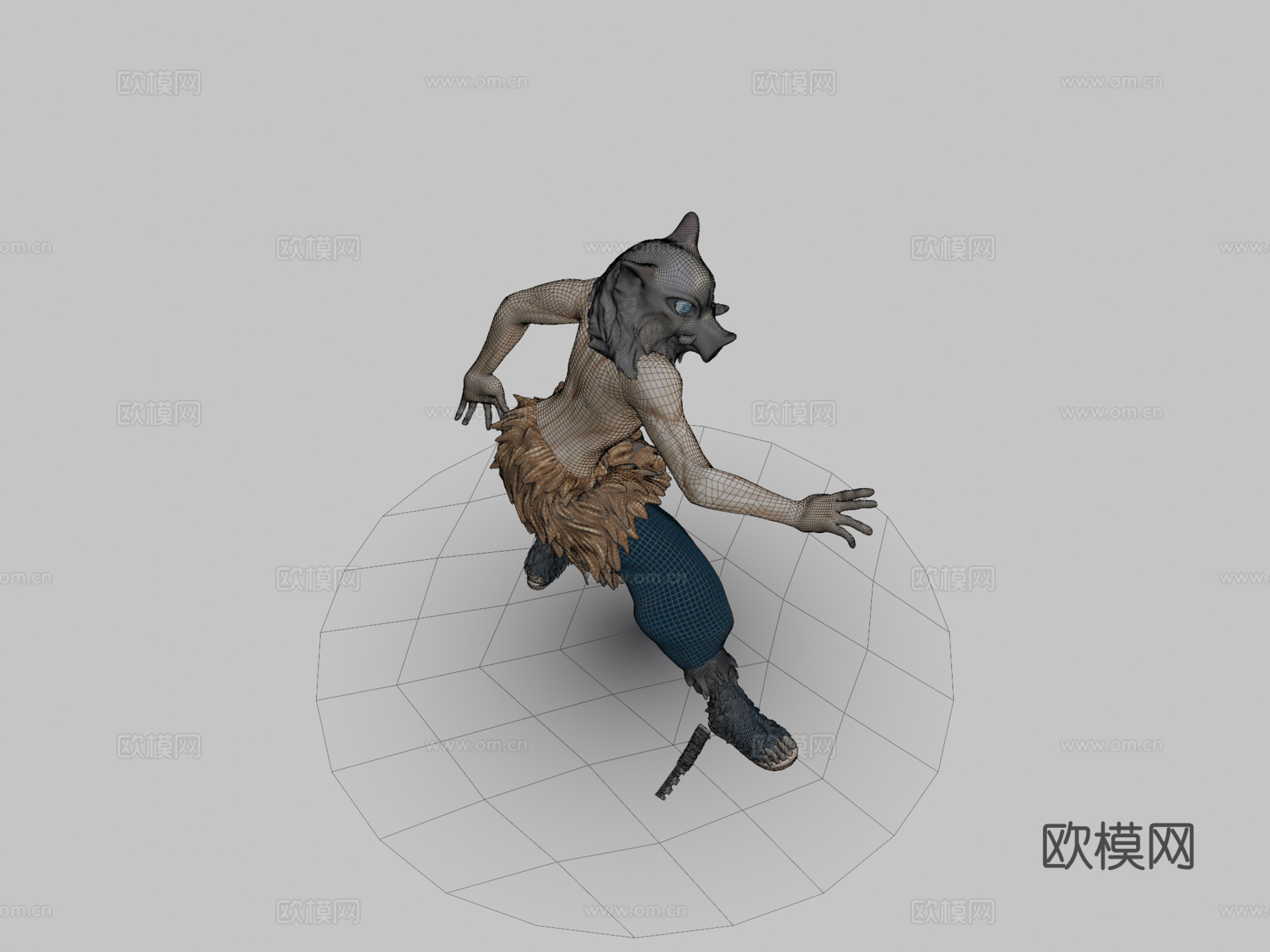 嘴平伊之助su模型