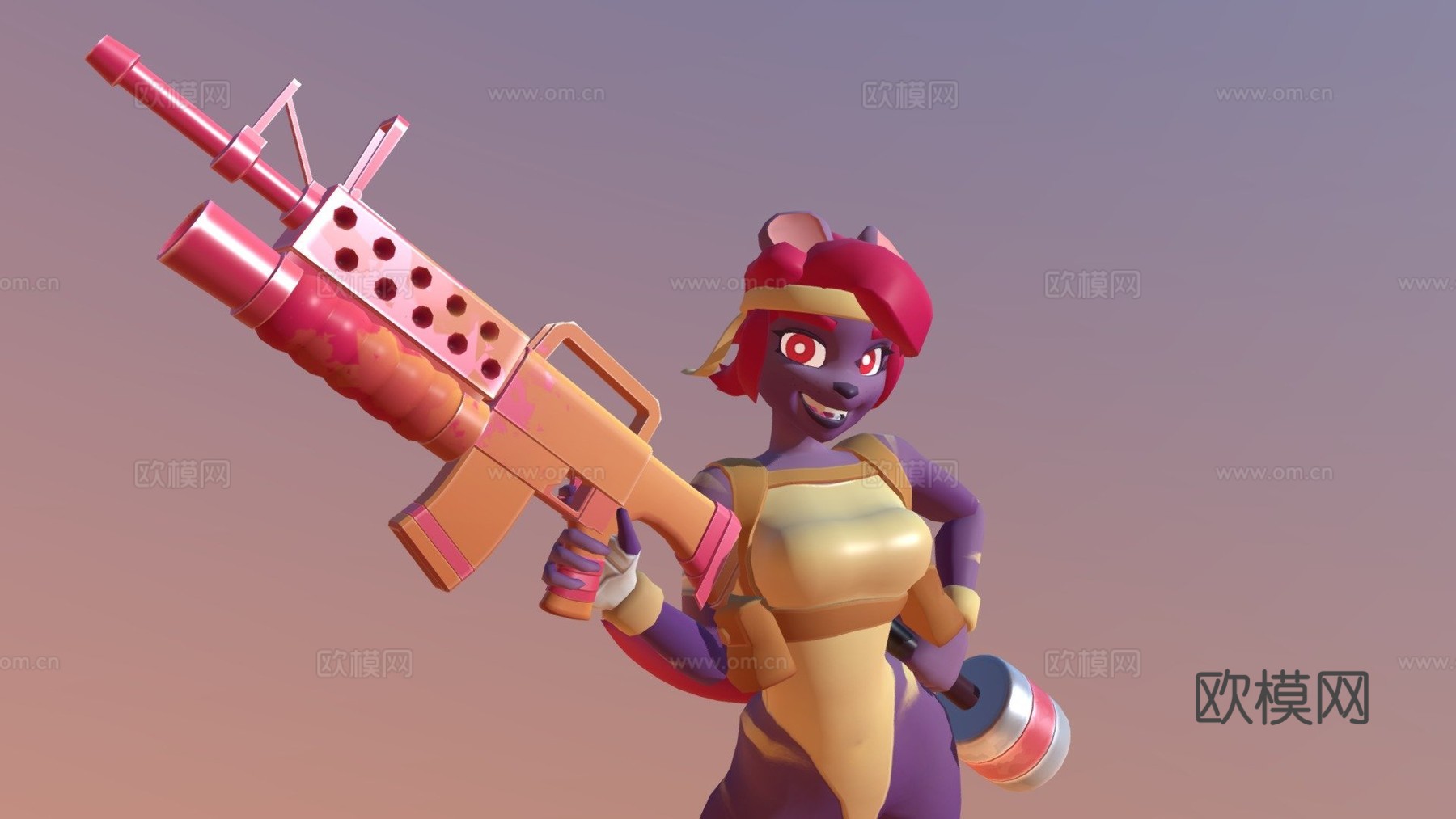 狗狗女孩su模型