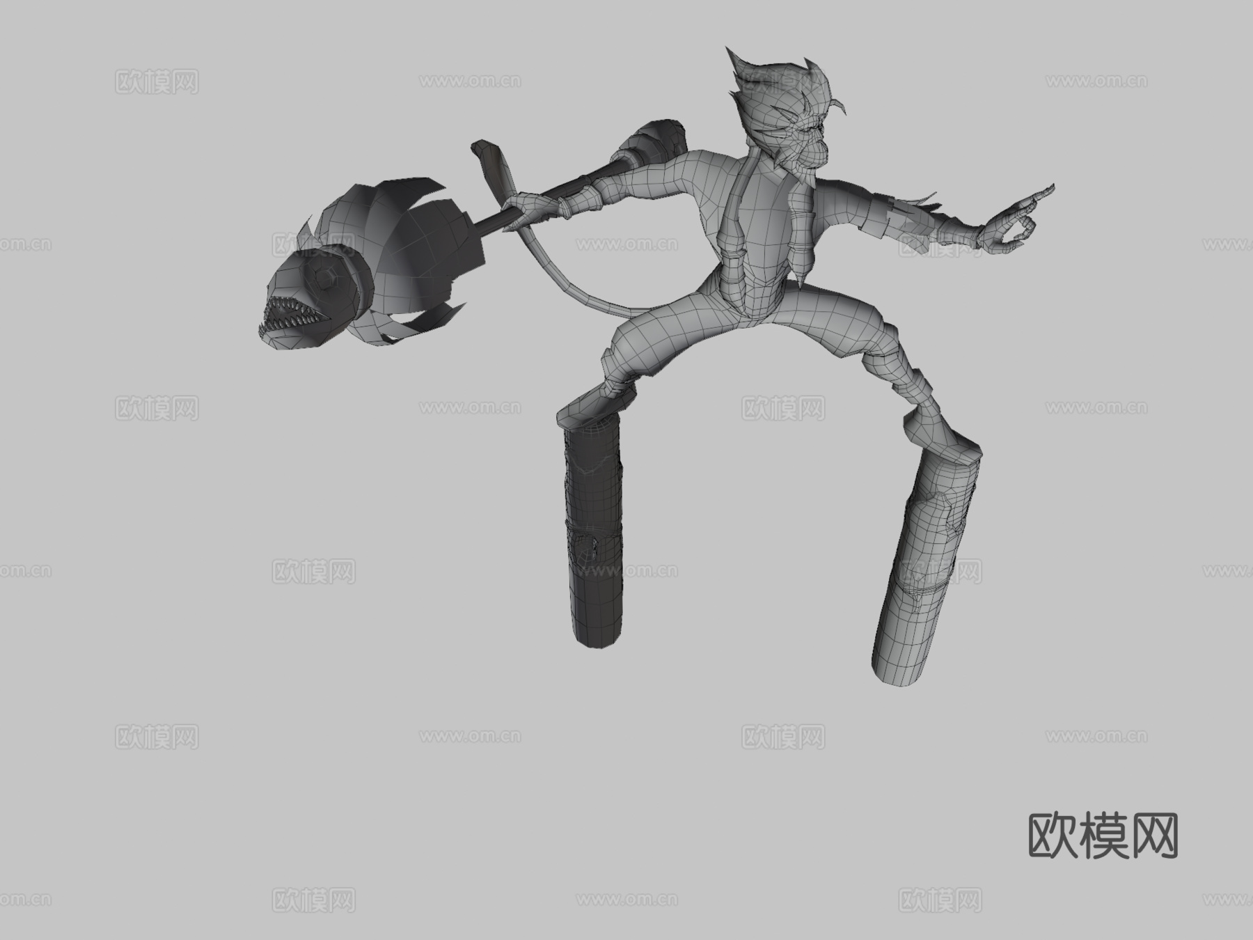 美猴王角色PBRsu模型下载（渲染图3）