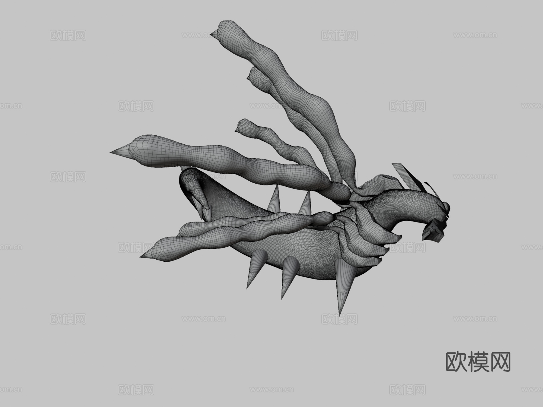 精灵宝可梦骑拉帝纳起源形态su模型