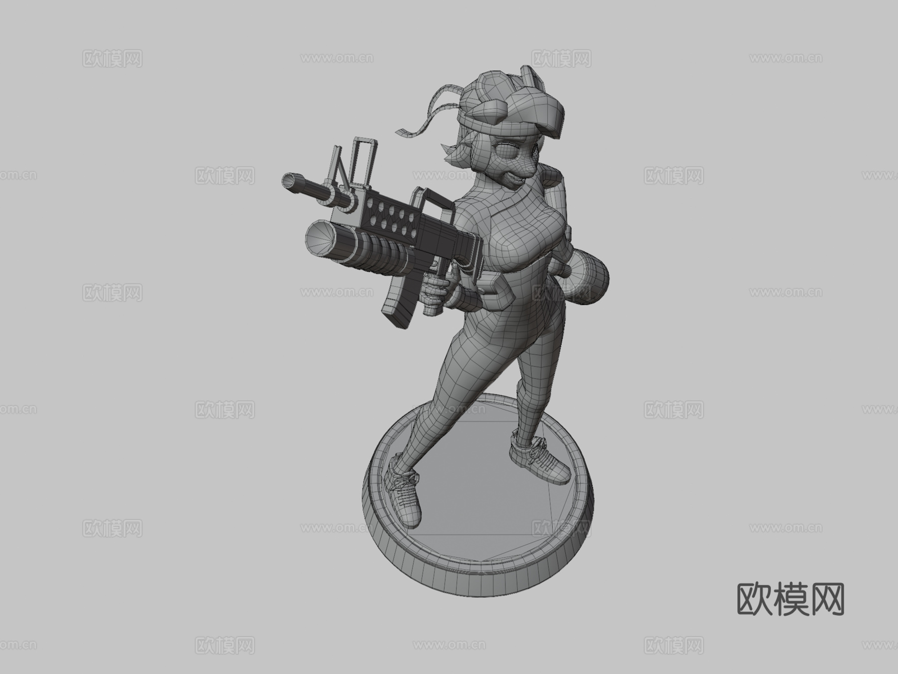 狗狗女孩su模型