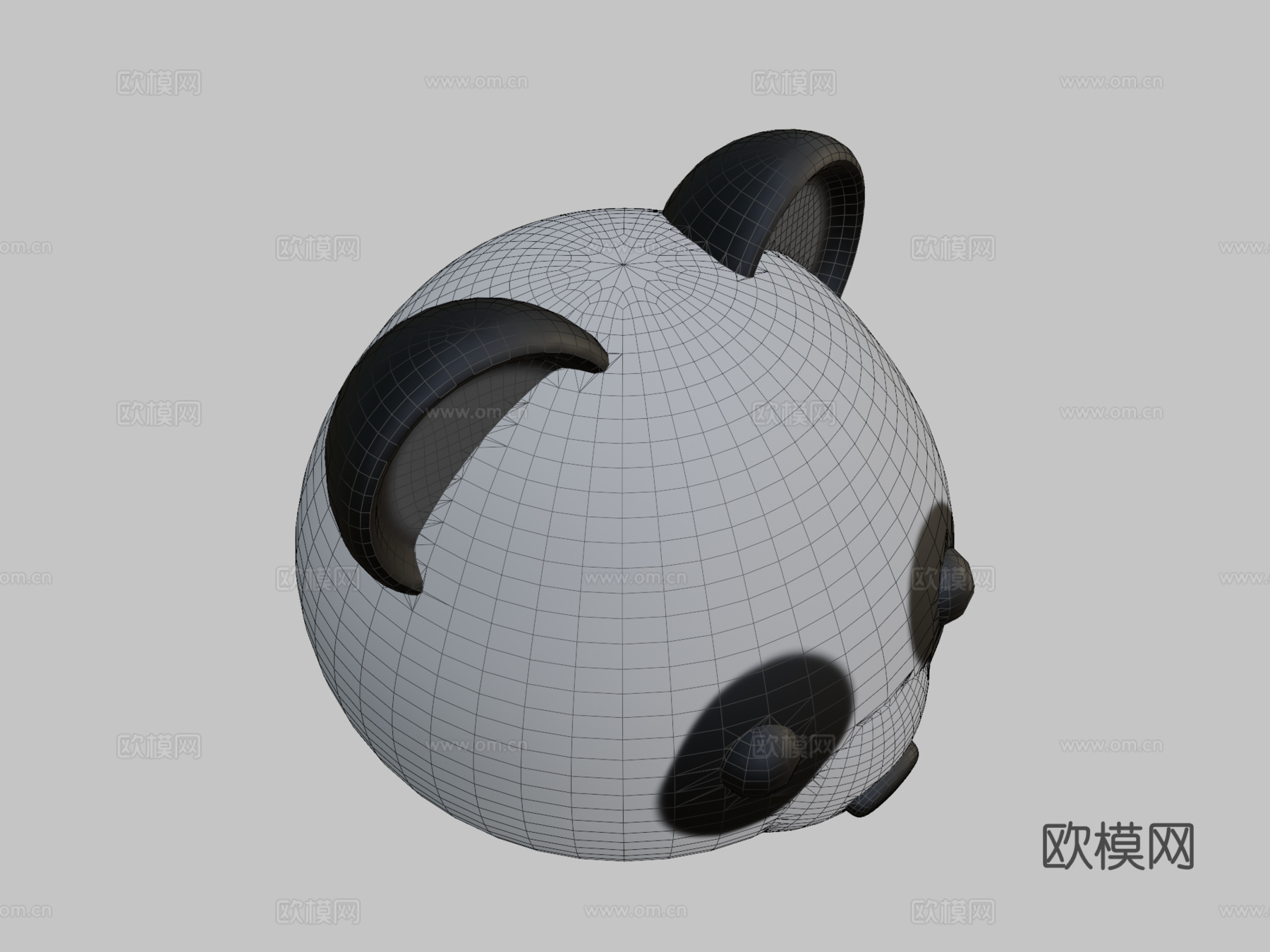 表情熊猫su模型