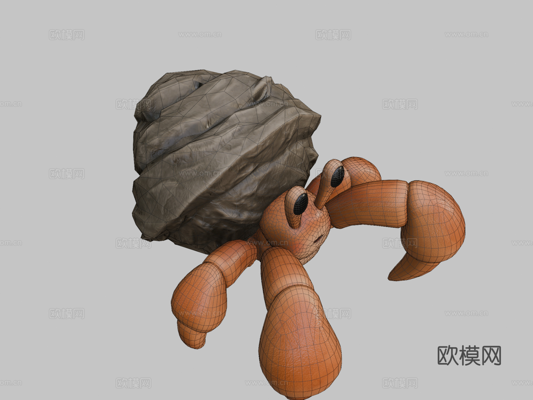 寄居蟹su模型下载（渲染图2）