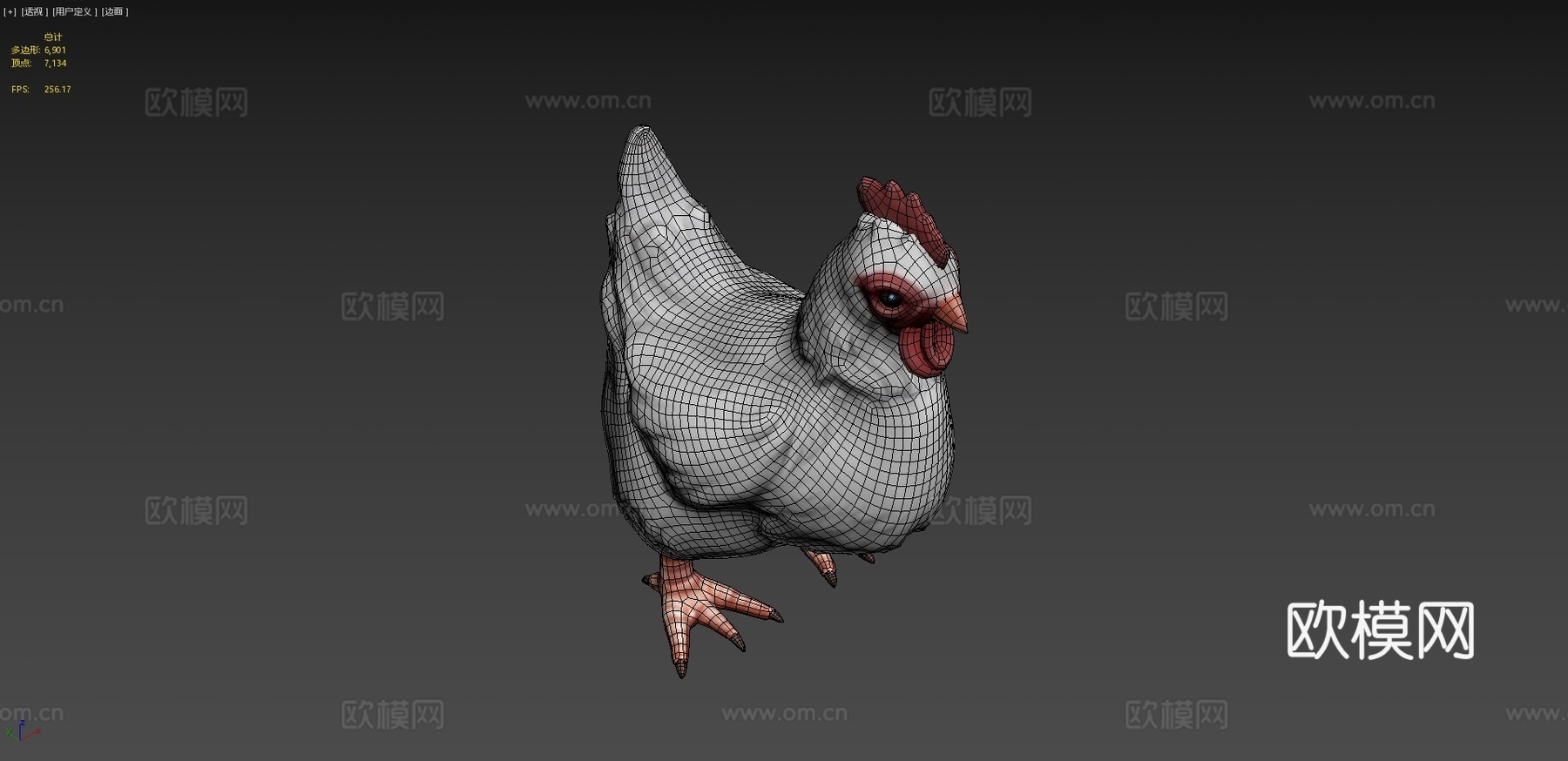 小鸡伙伴su模型下载（渲染图4）