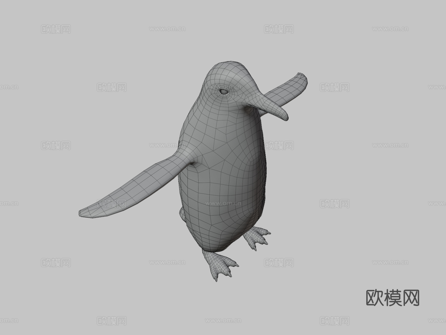 金图企鹅动物园su模型