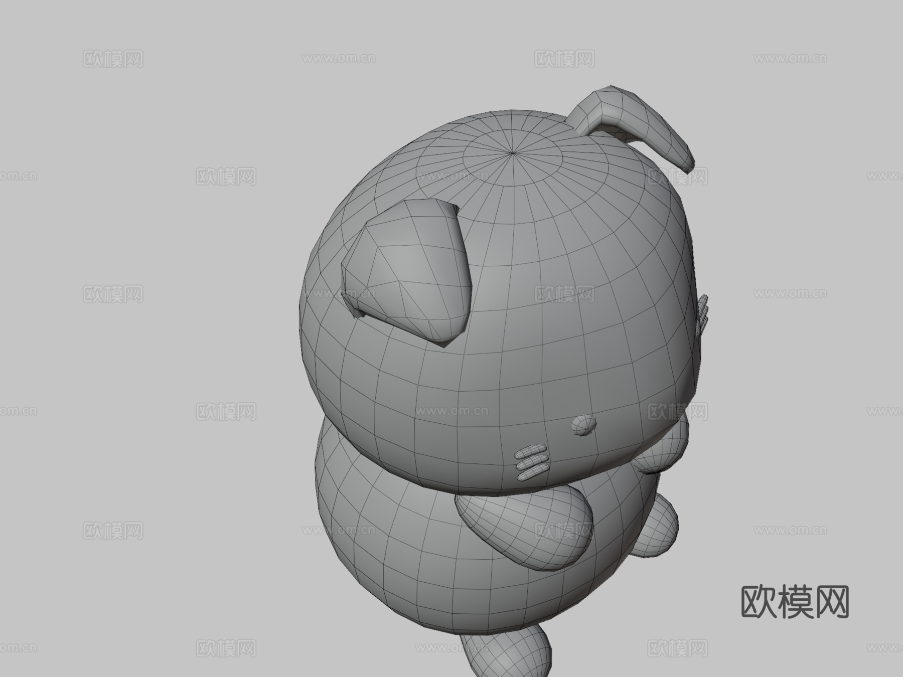 可爱胖狗su模型