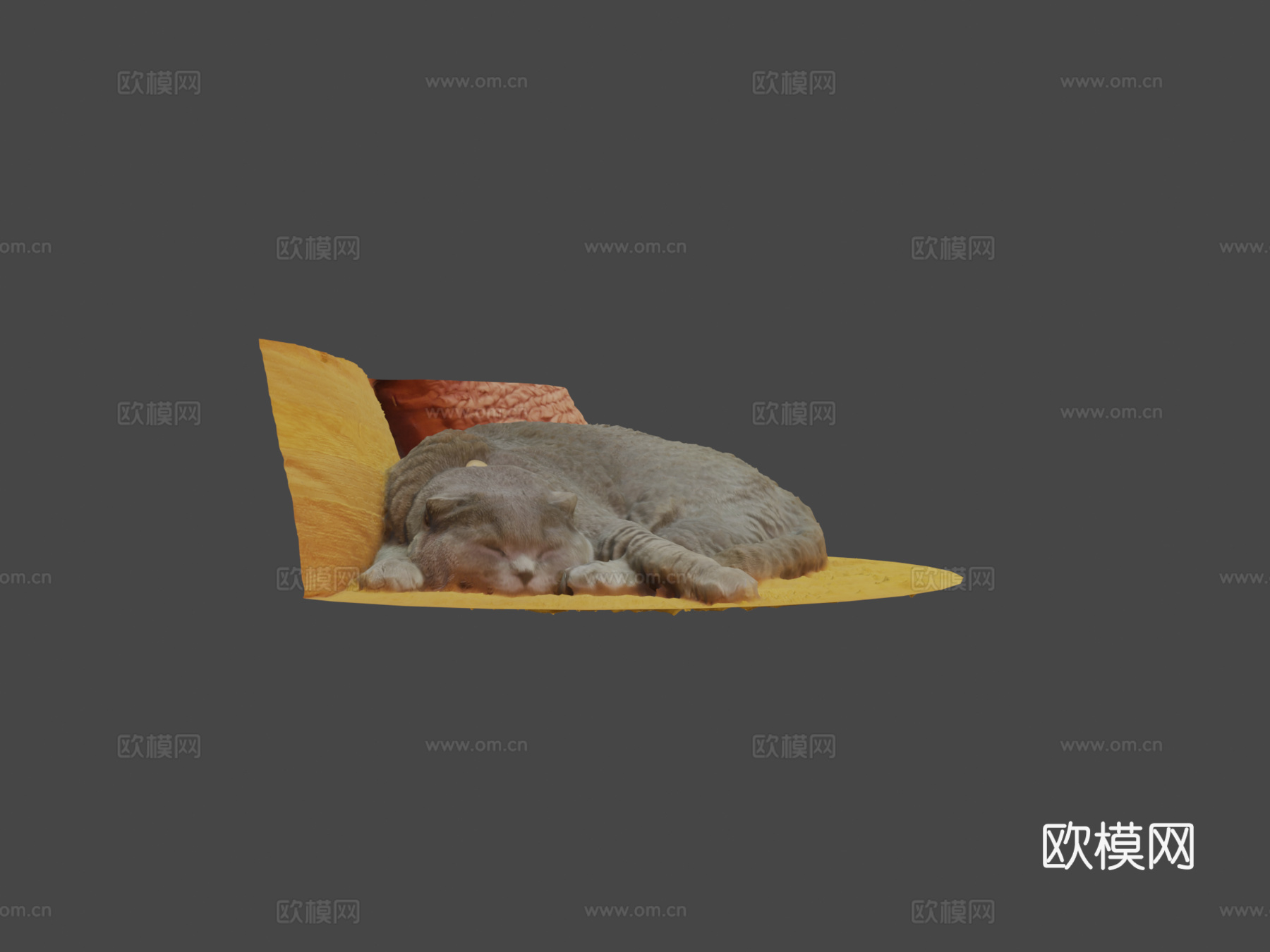 睡猫su模型下载（渲染图6）