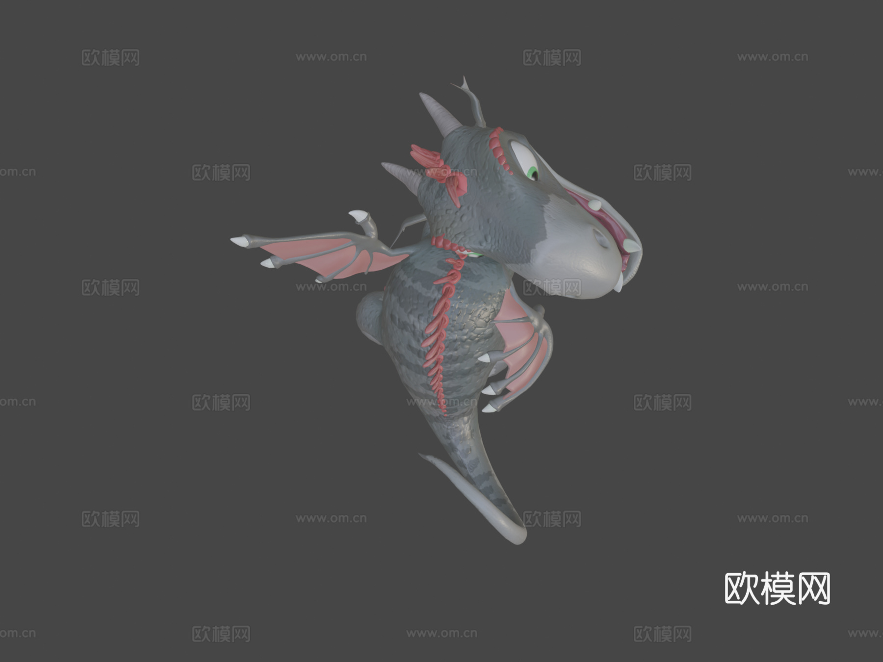 小龙与骨骼su模型