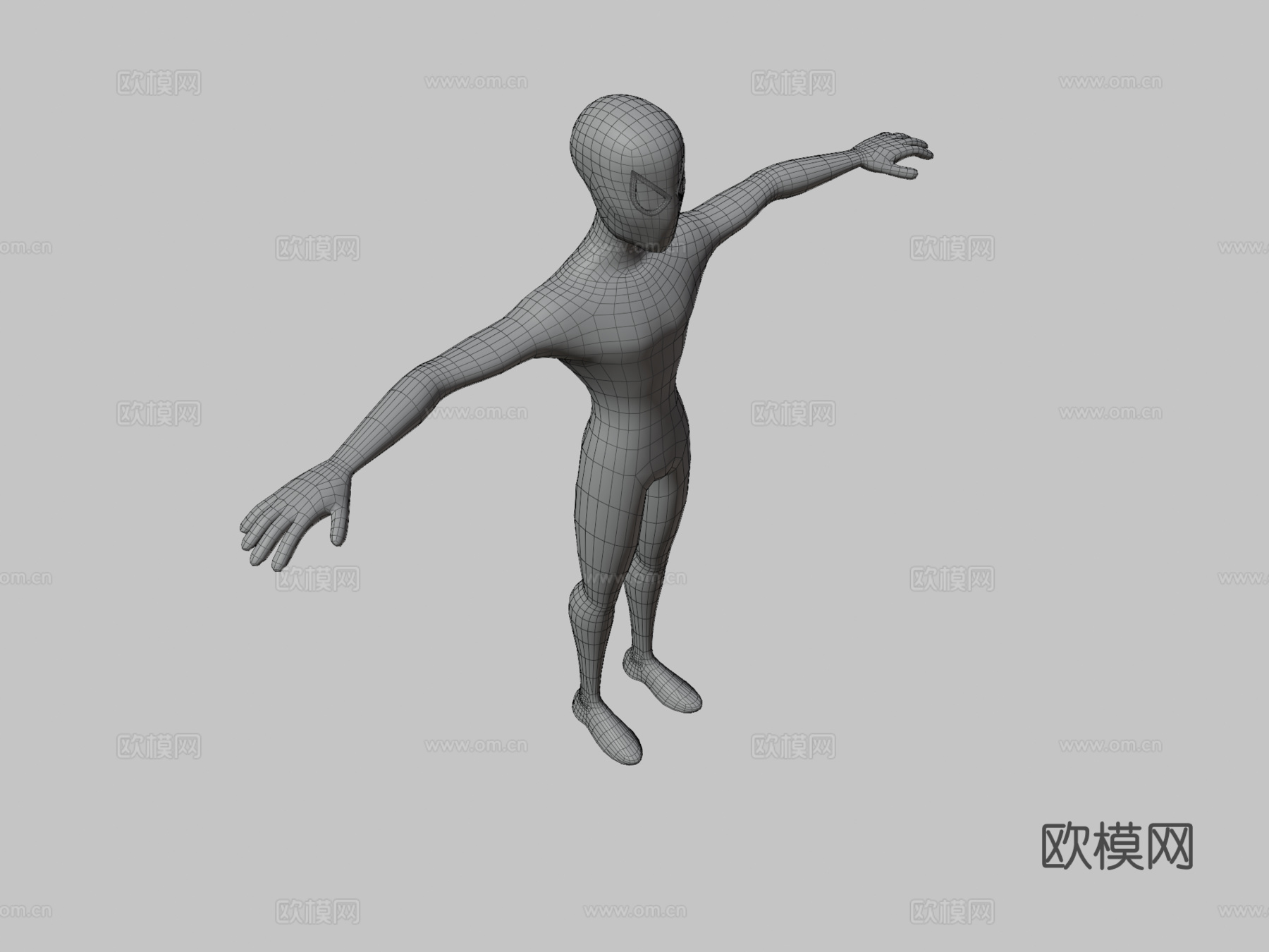 人体蜘蛛侠su模型