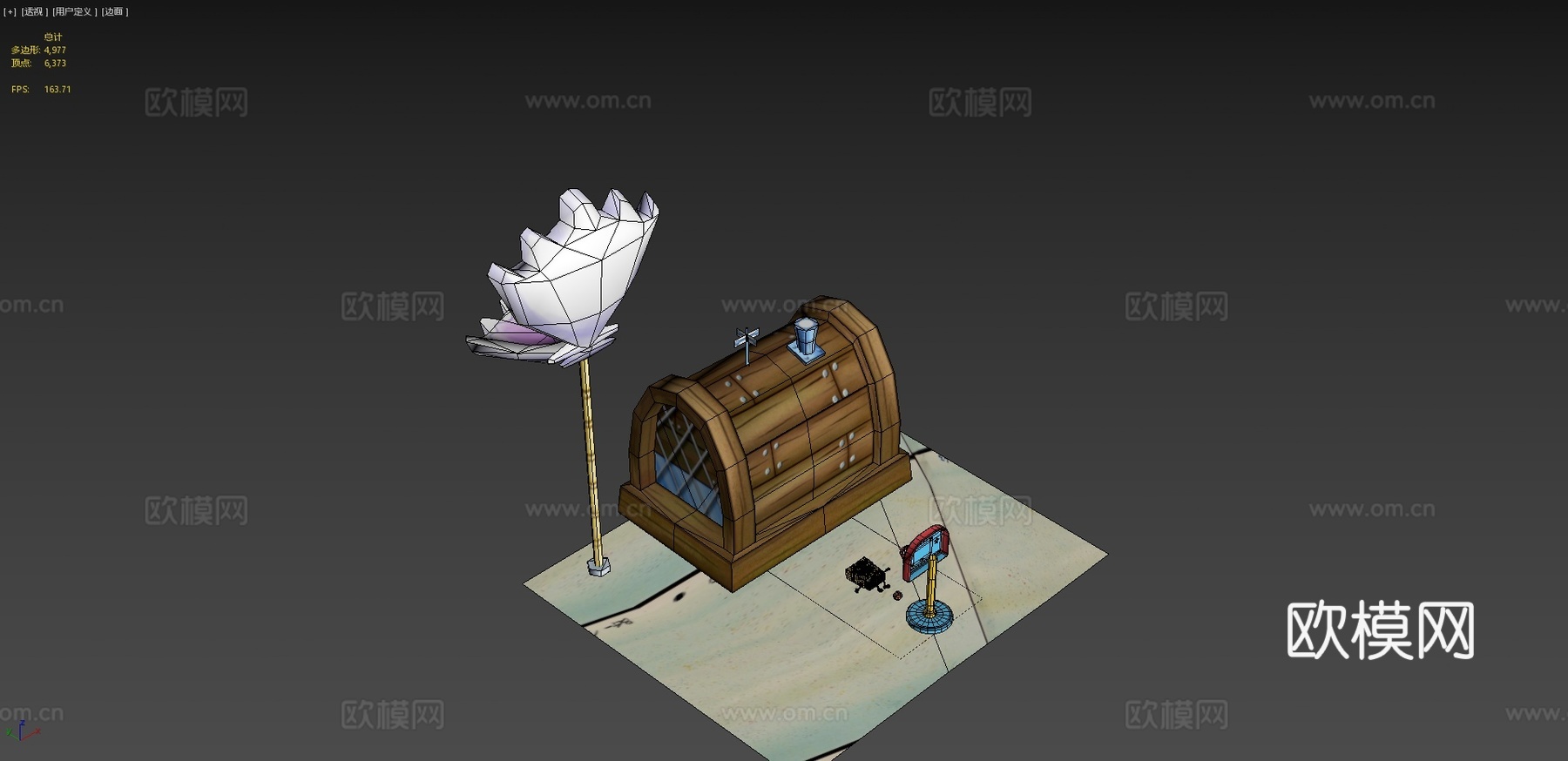 海绵宝宝动画月度清理版su模型