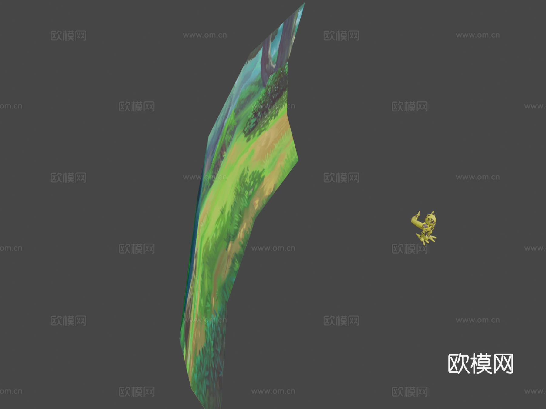 宝可梦凯西粉丝艺术卡通着色器su模型