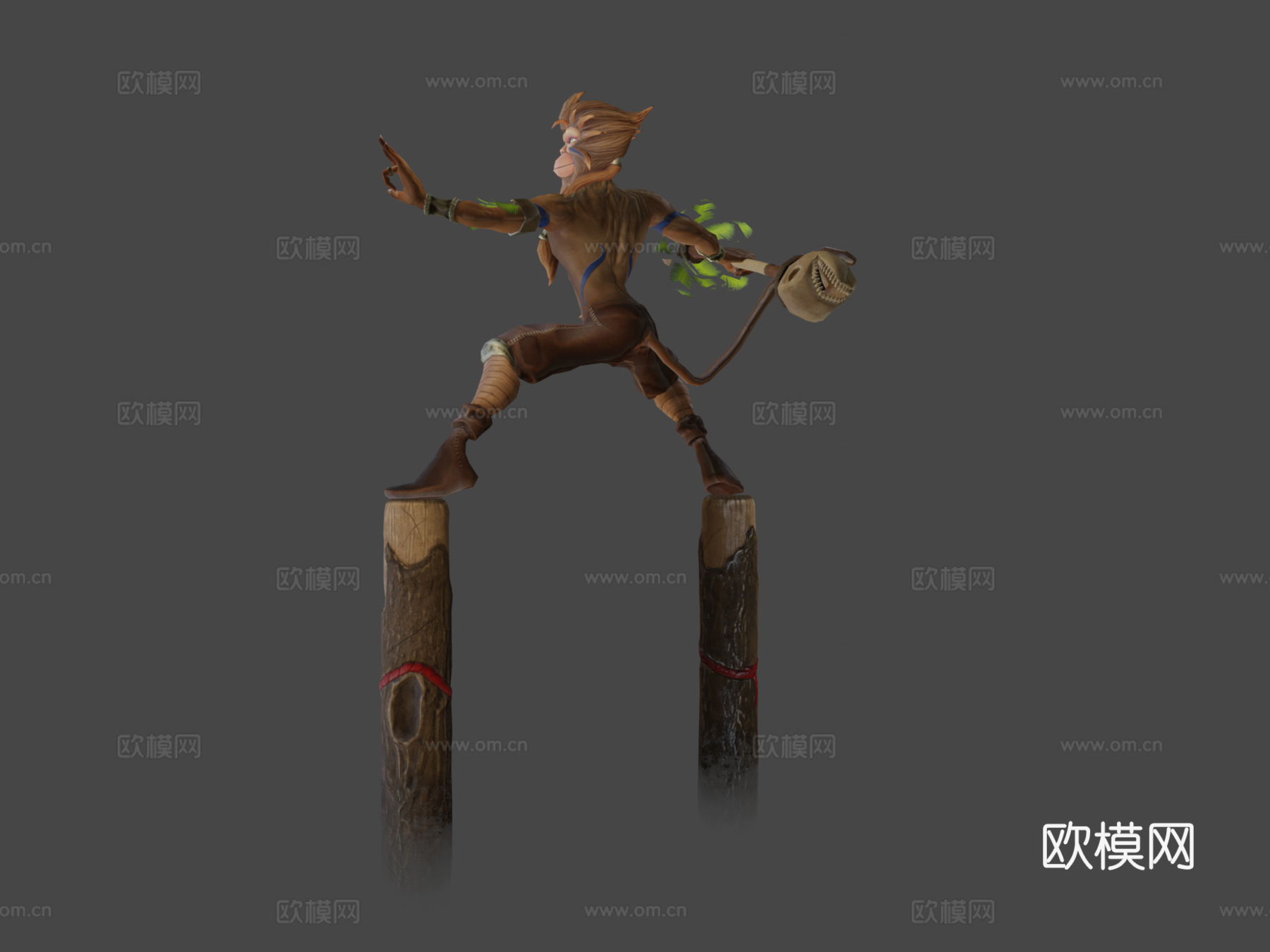 美猴王角色PBRsu模型下载（渲染图6）