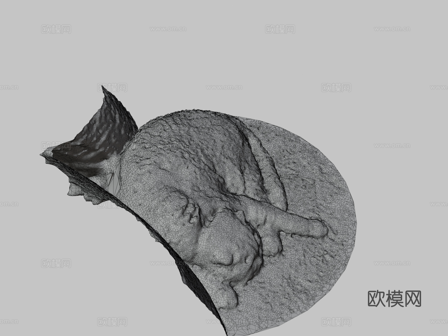 睡猫su模型下载（渲染图3）