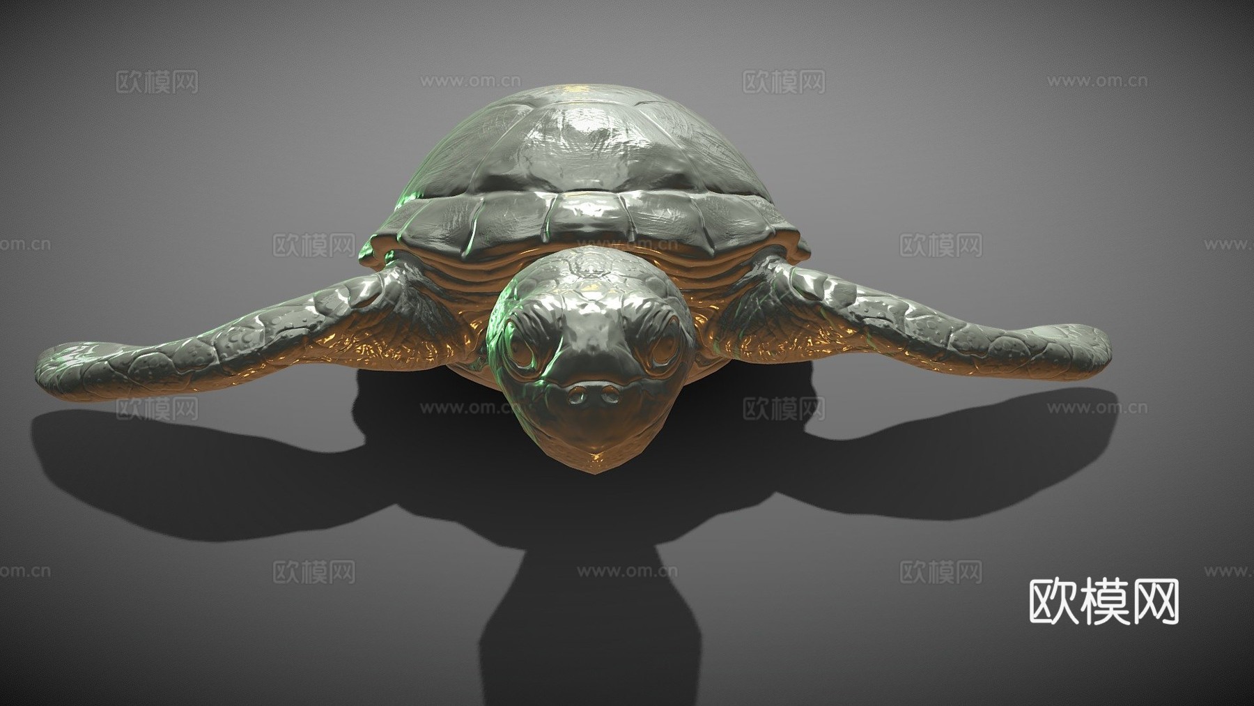 海龟su模型下载（渲染图1）