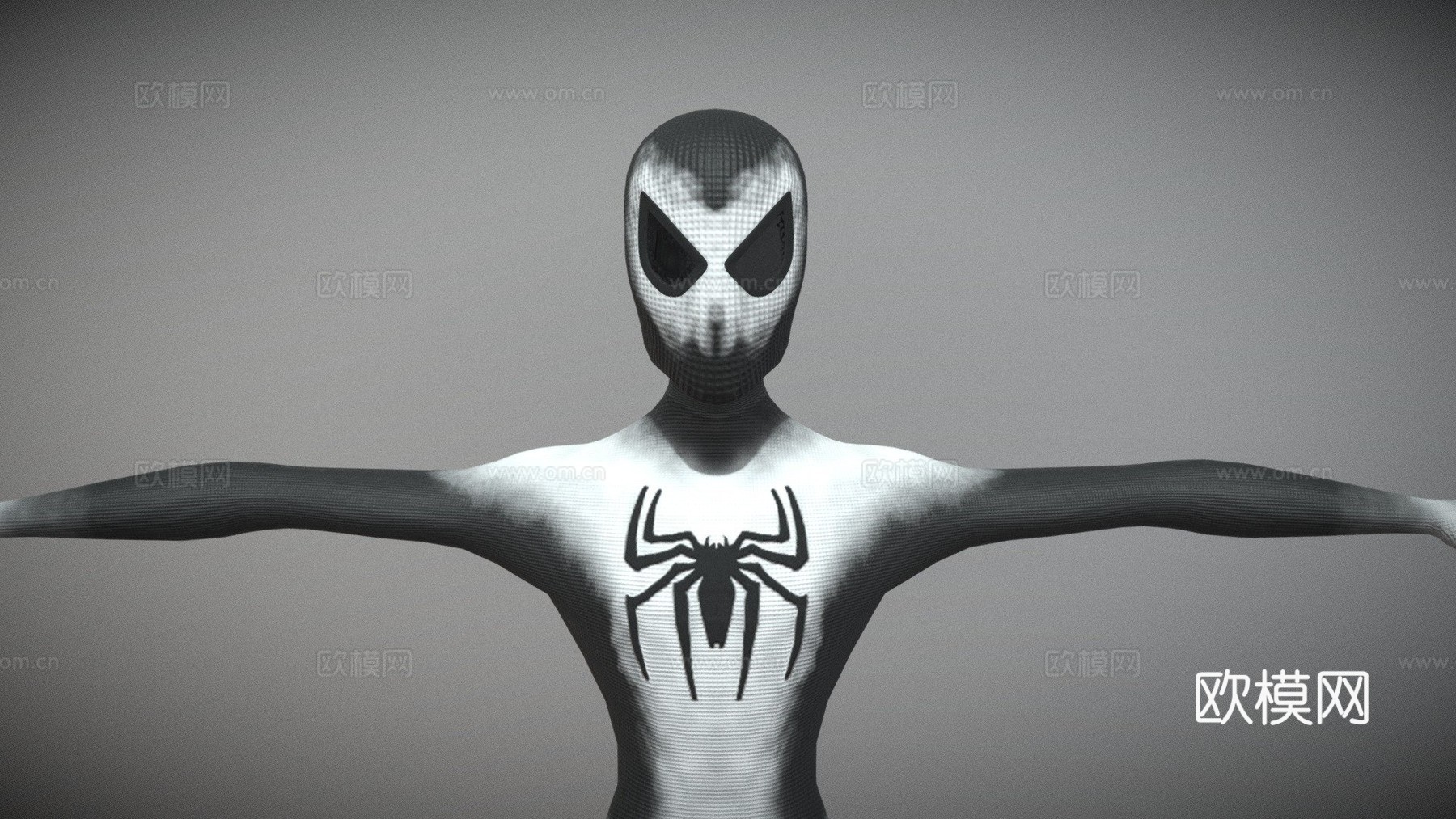 人体蜘蛛侠su模型
