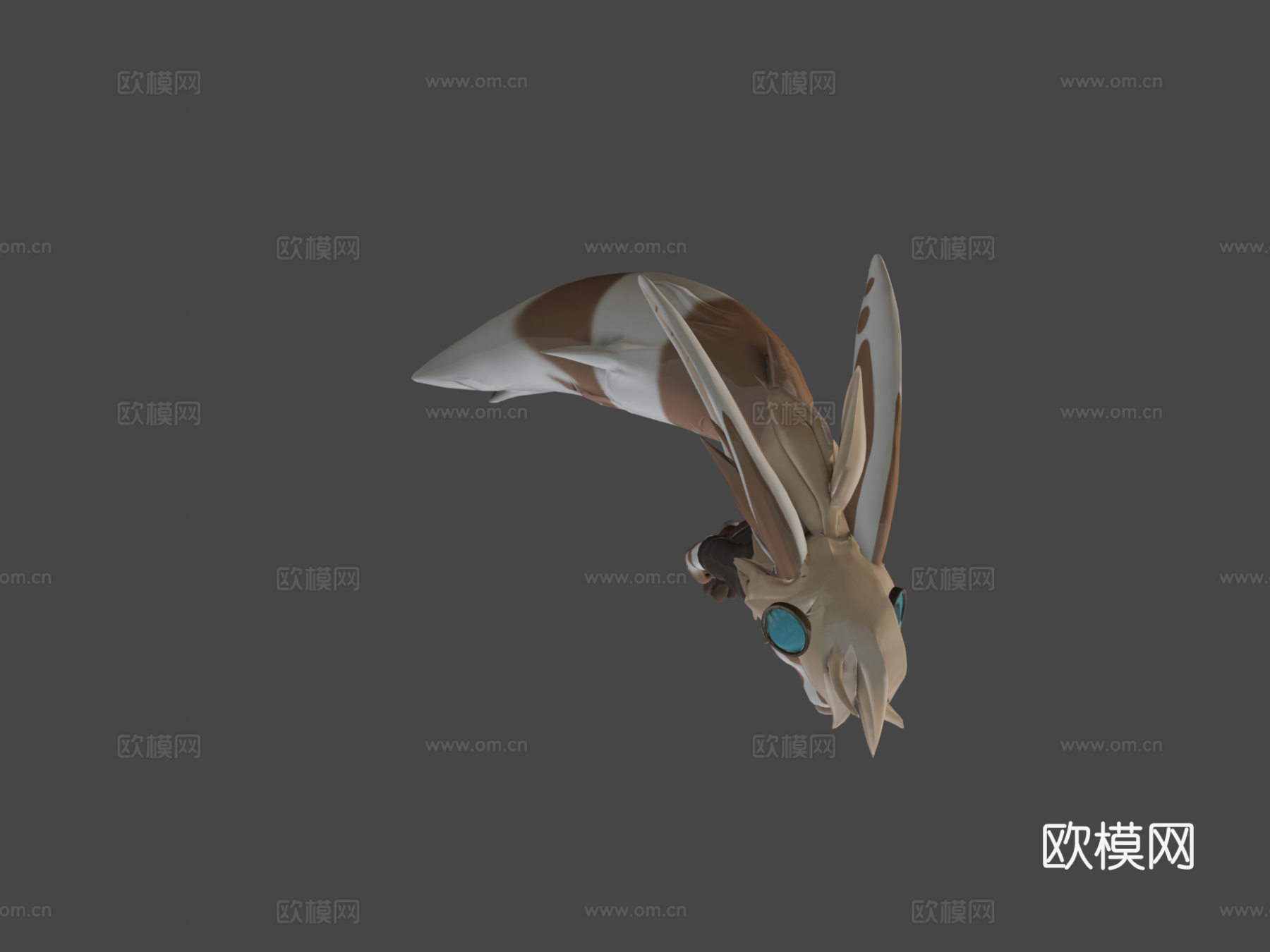 旋律角色雕塑su模型下载（渲染图6）