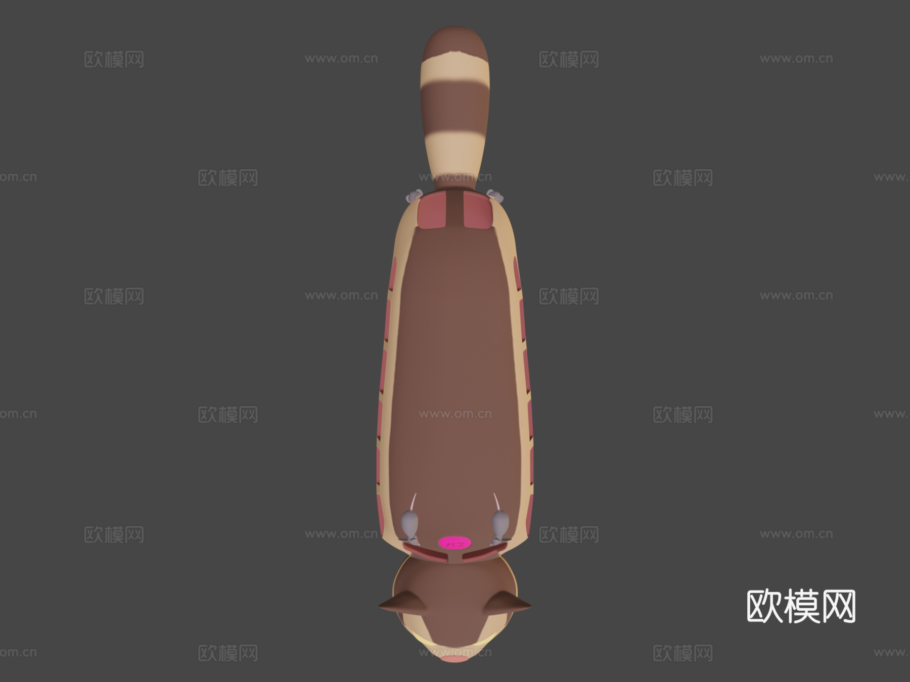 吉卜力猫巴士建模su模型下载（渲染图6）