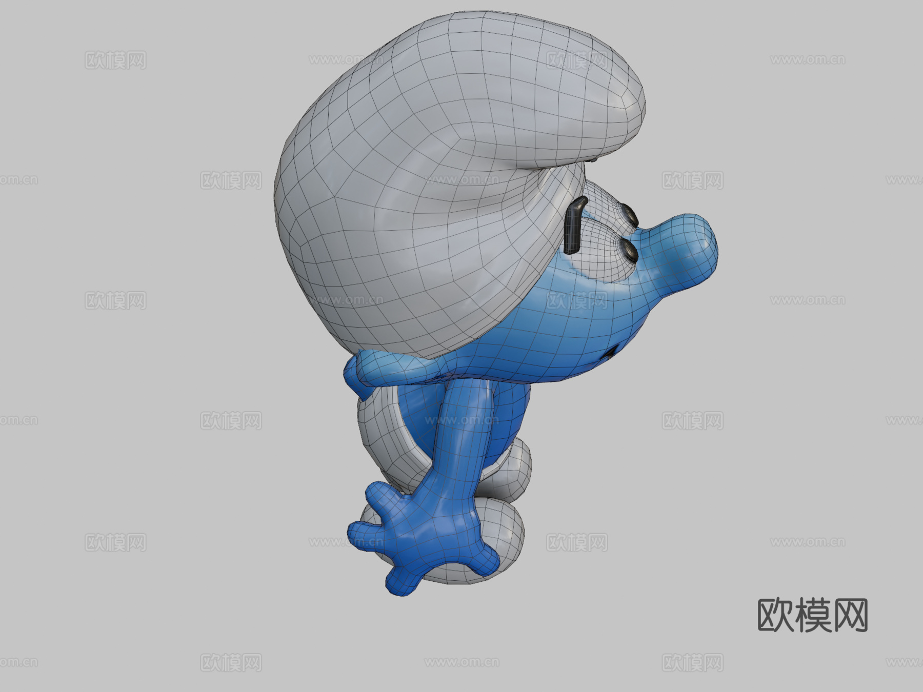 蓝精灵史努比su模型