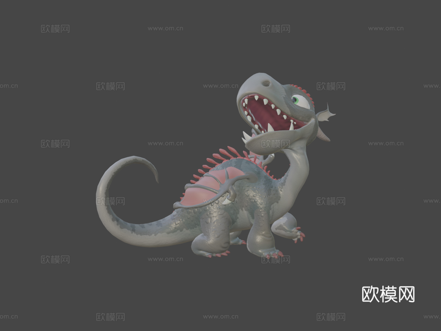 小龙与骨骼su模型