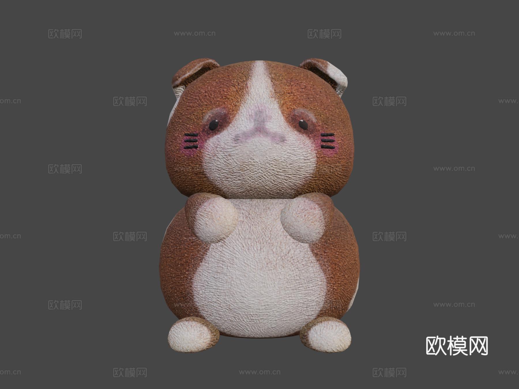 可爱胖狗su模型