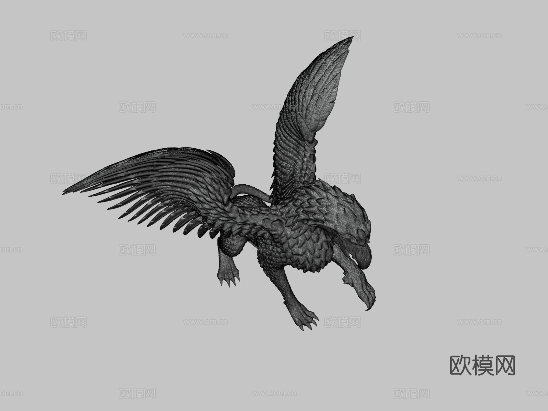 狮鹫格里芬打印su模型