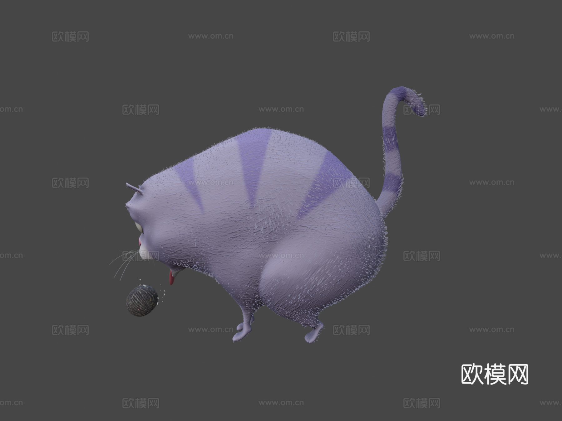 卡通猫su模型下载（渲染图7）