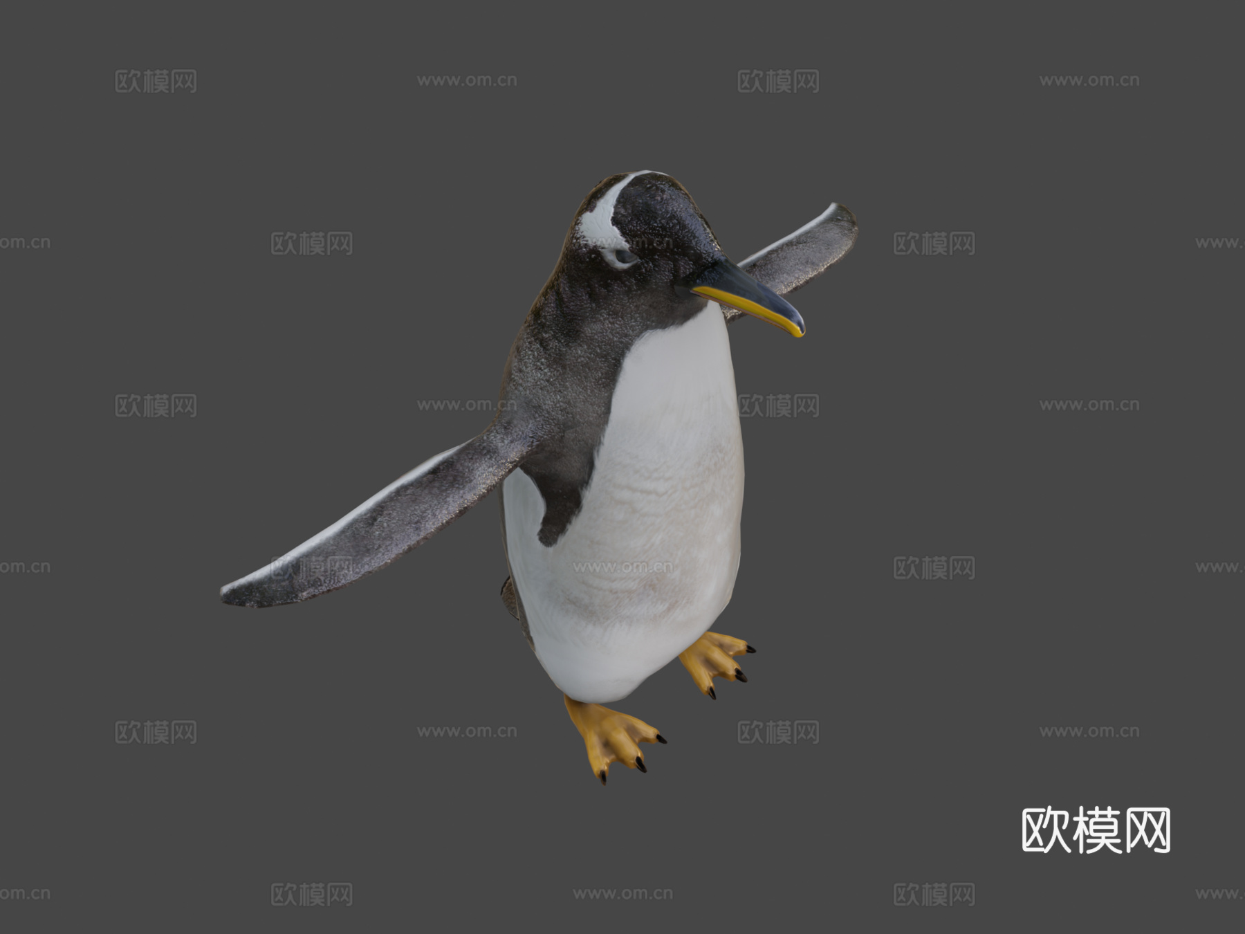 金图企鹅动物园su模型