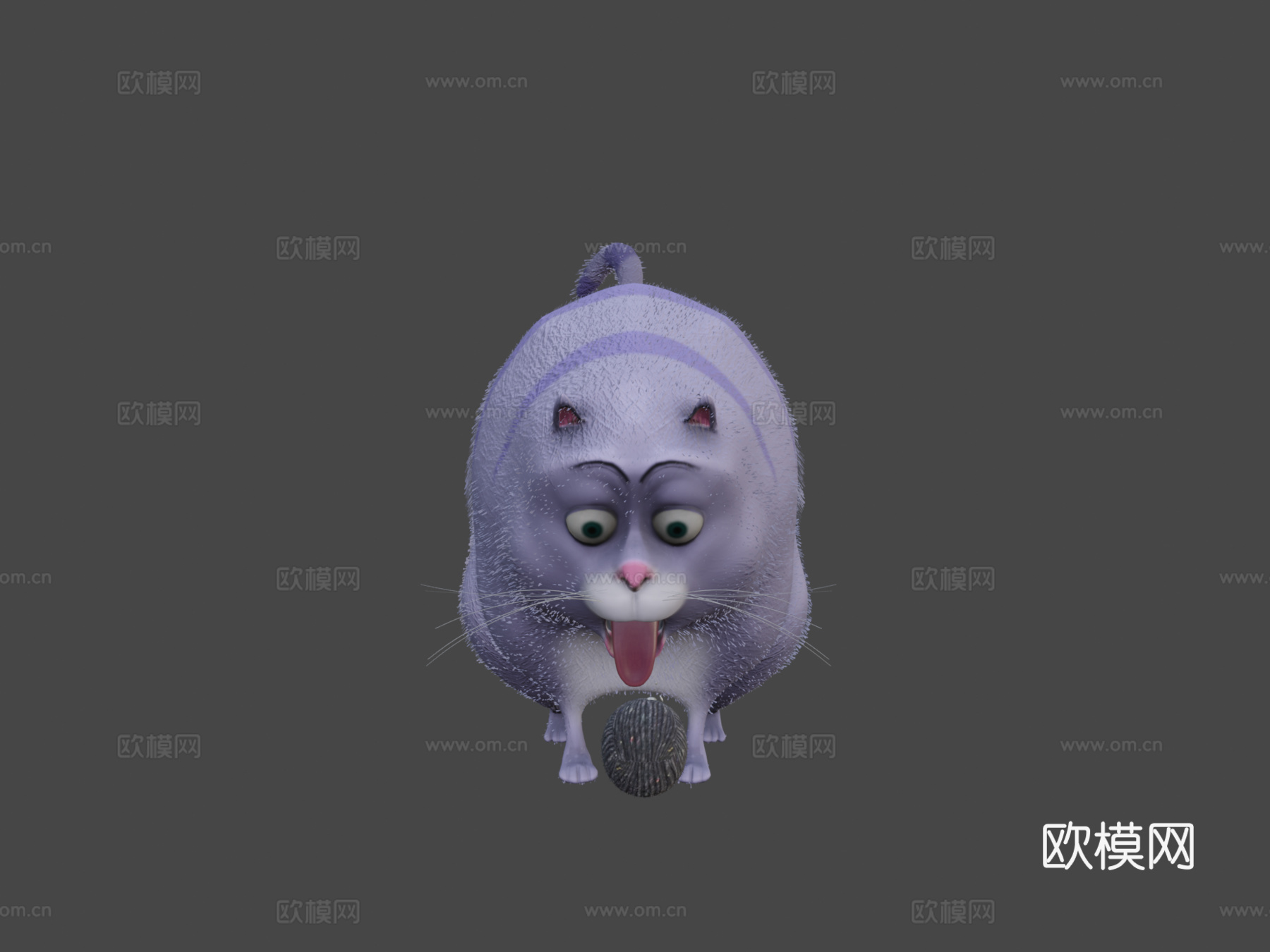 卡通猫su模型下载（渲染图5）