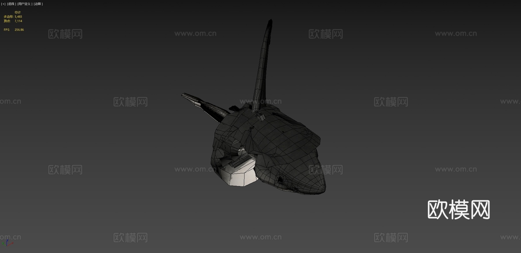 大白鲨噬人鲨su模型