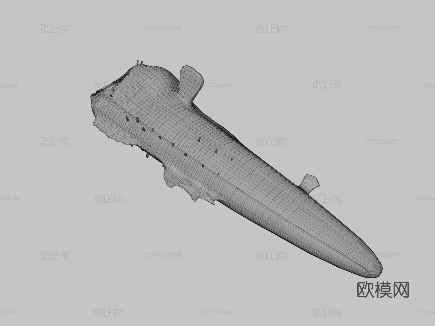 怪兽鱼su模型下载（渲染图3）