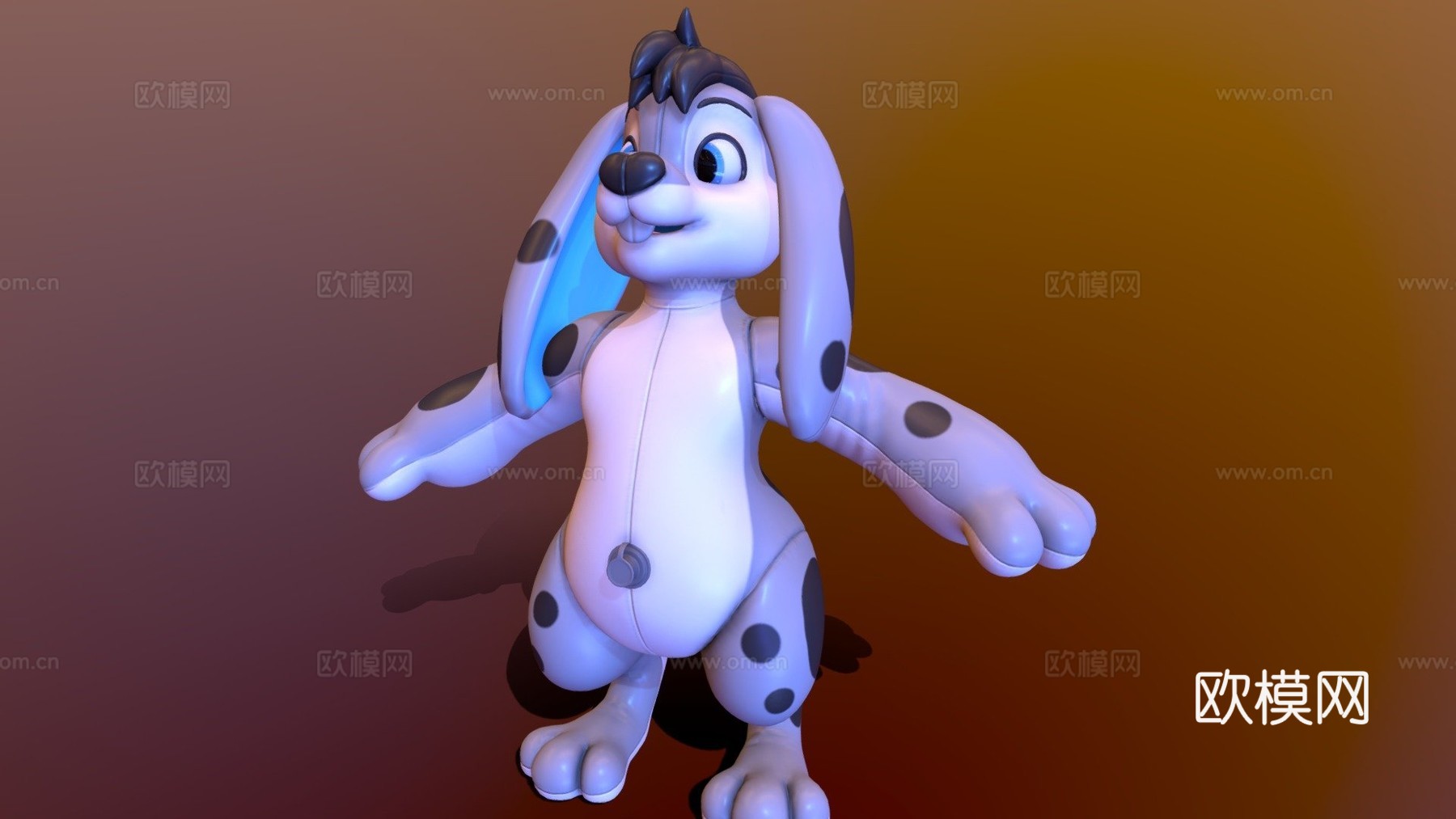 充气兔子芬利委托su模型