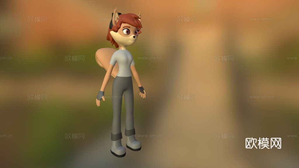 毛茸茸松鼠su模型