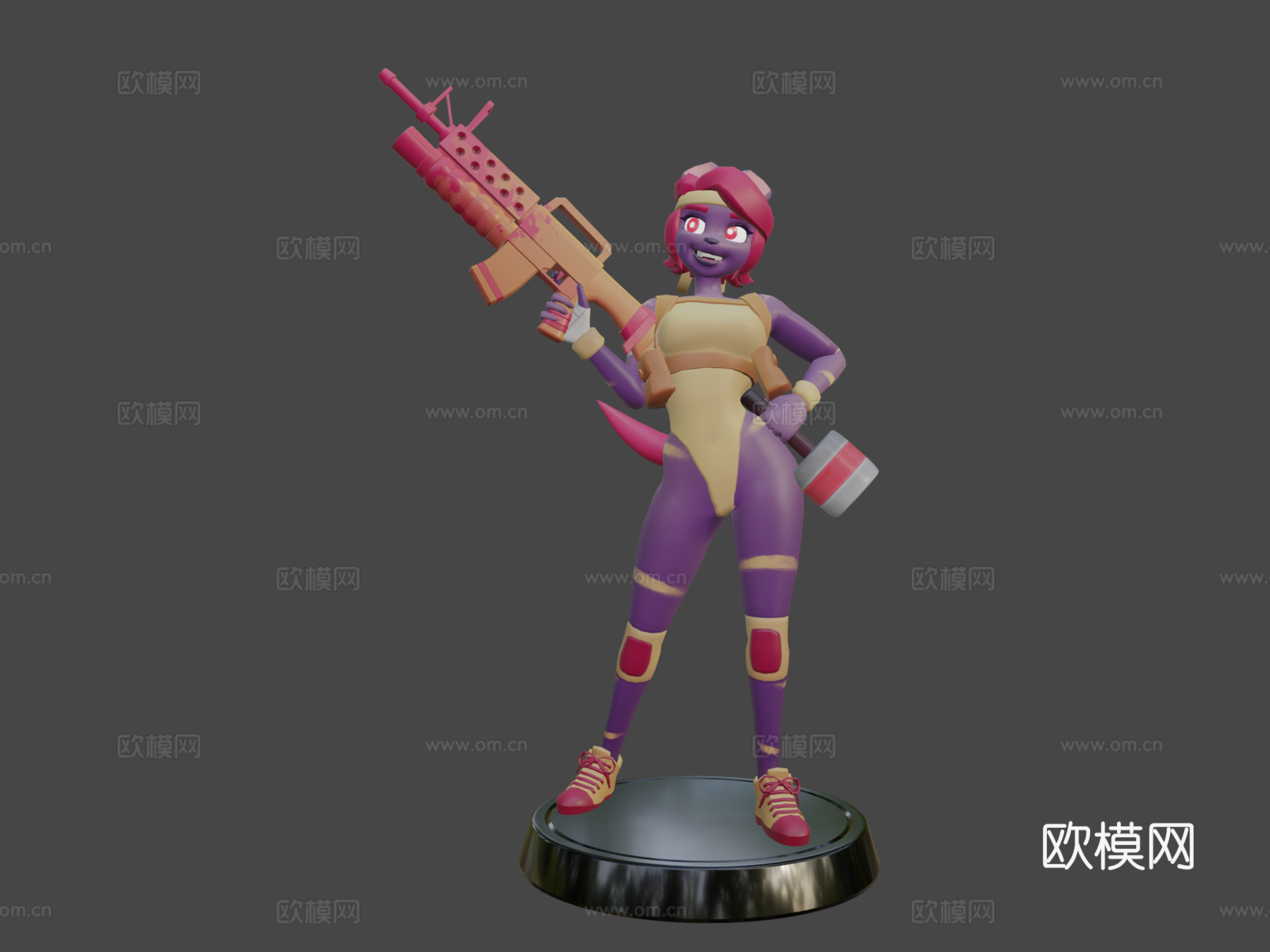 狗狗女孩su模型