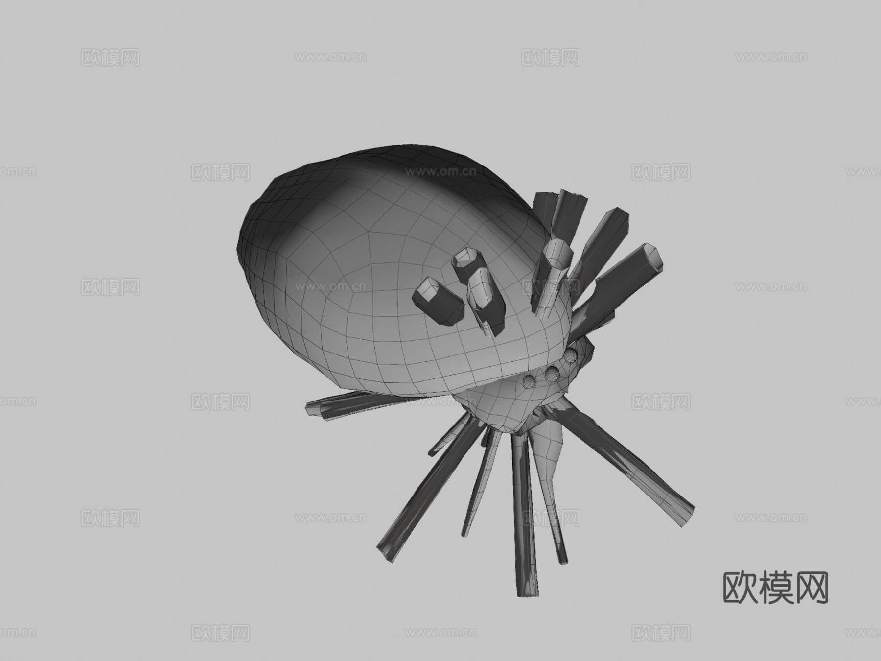 蜘蛛怪物带动画su模型